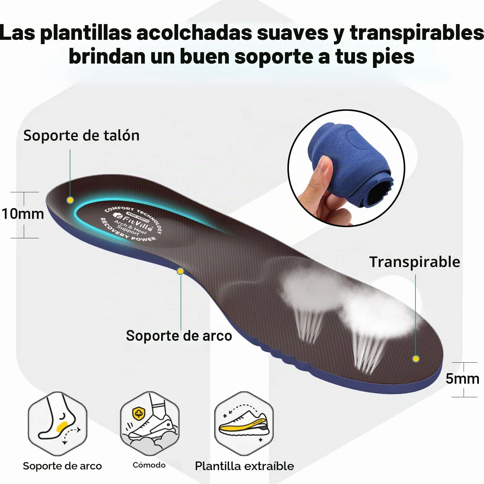 FitVille Sandalias Diabéticos Hombre Extra Anchas Sandalias Ortopédicas Cómodas para Ancianos Fascitis Pies Hinchados