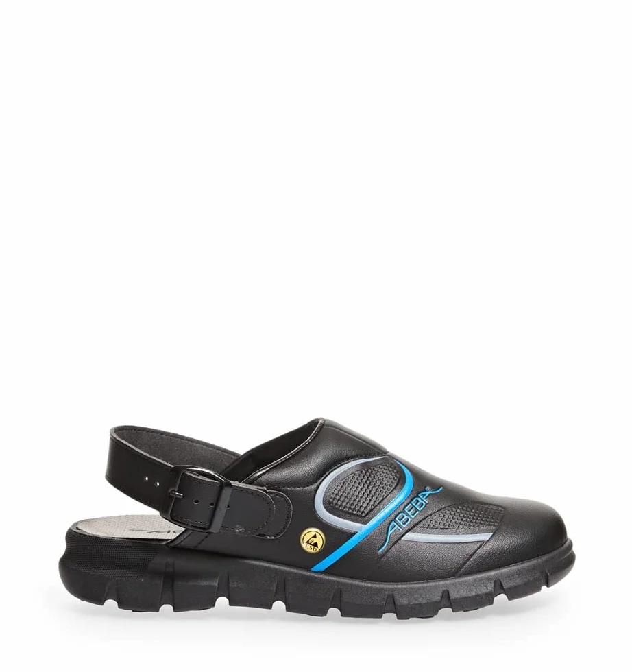 Abeba 37331-42 Talla 42 "dinámico alicates de precisión para Trabajo-Expertos en-Zueco de Trabajo Zapatos - Negro/Azul