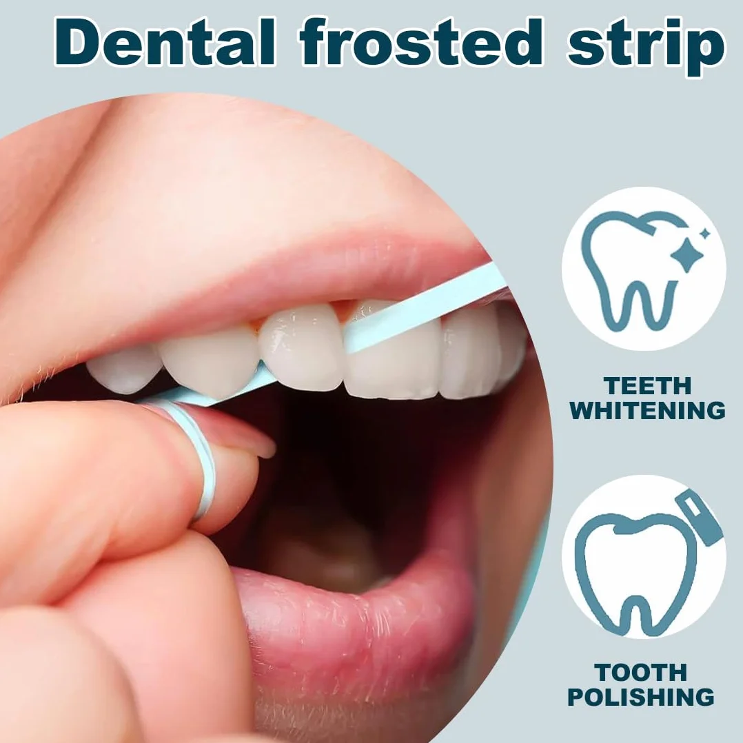 Tira De Pulido Dental Abrasivos Limpieza Profunda Dientes 4 Colores