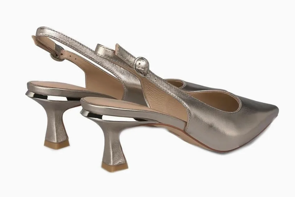 Zapatos de tacón Destalonados Alma en Pena V262202 en Color Bronce - Zapatos de Fiesta para Mujer - Mujer