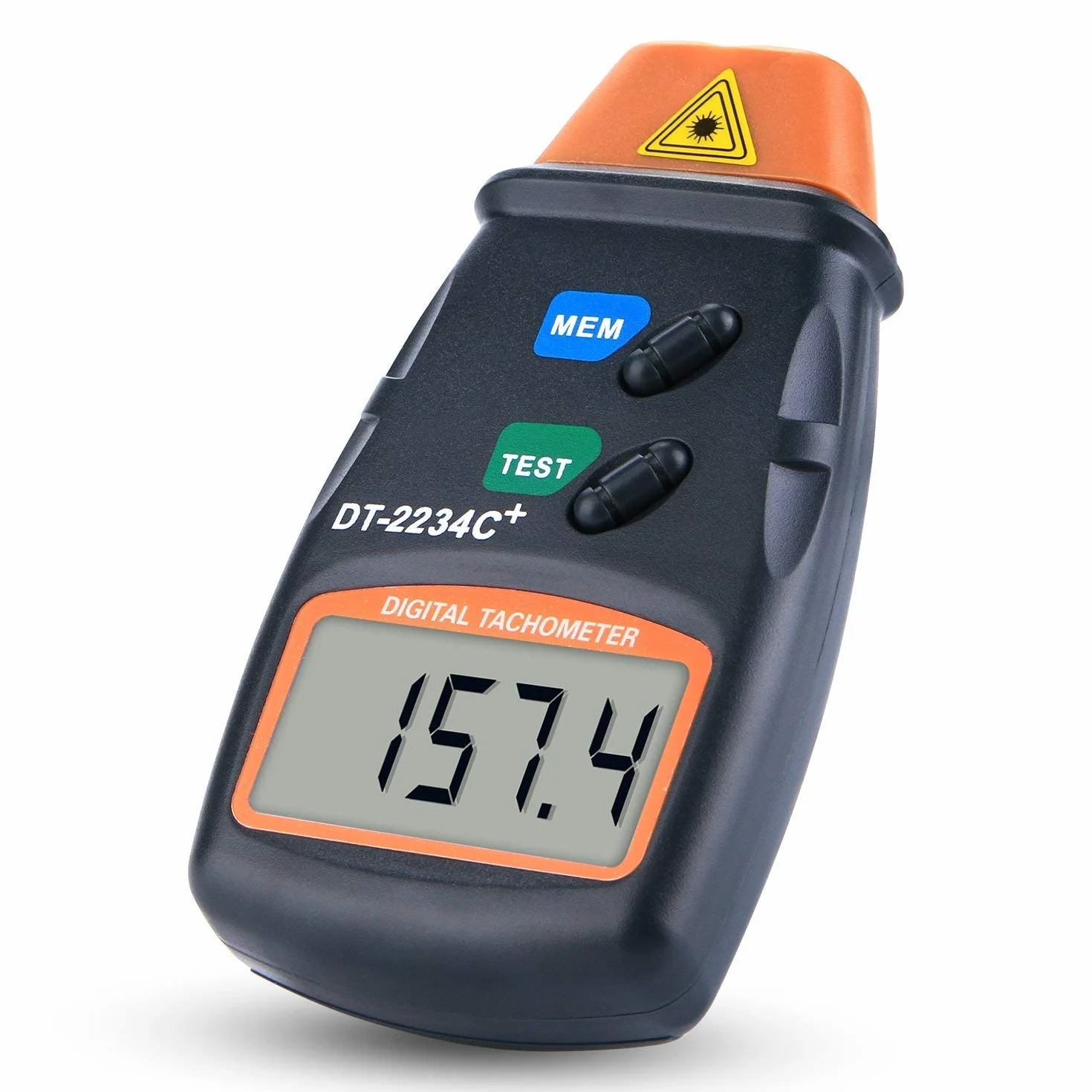 QUMOX Medidor de Velocidad Tacómetro Láser Digital LCD Sin Contacto