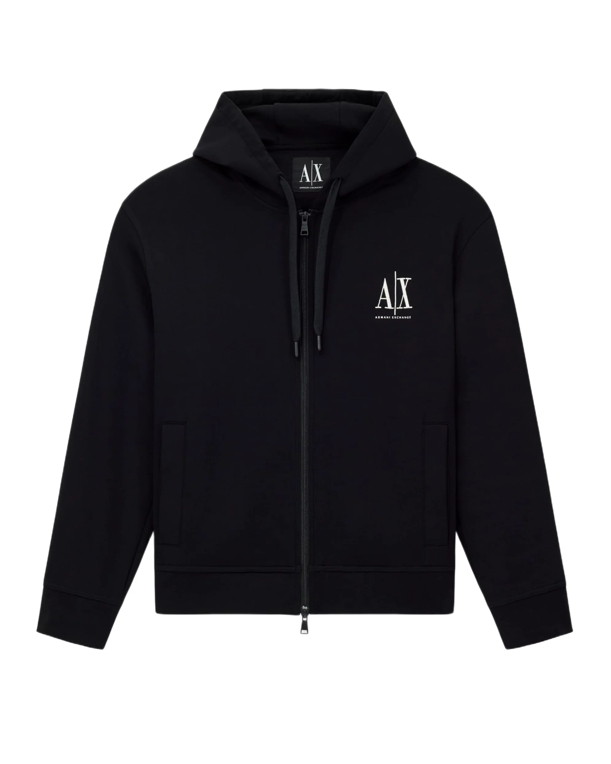Armani Exchange Icon Project, Emboidered Logo, Full Zip Sudadera con Capucha Hombre