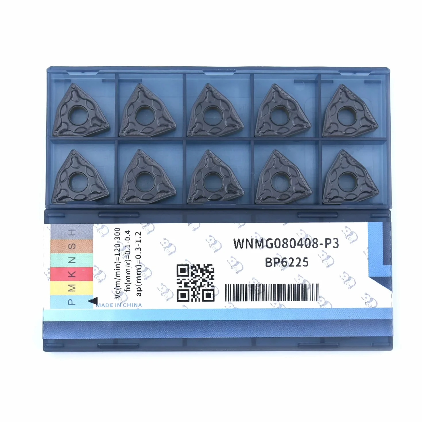 Insertos de Carburo CNC WNMG080408 WNMG432 para Mecanizado Universal de Acero, Plaquitas de Torneado con Recubrimiento TiN, 10 Piezas