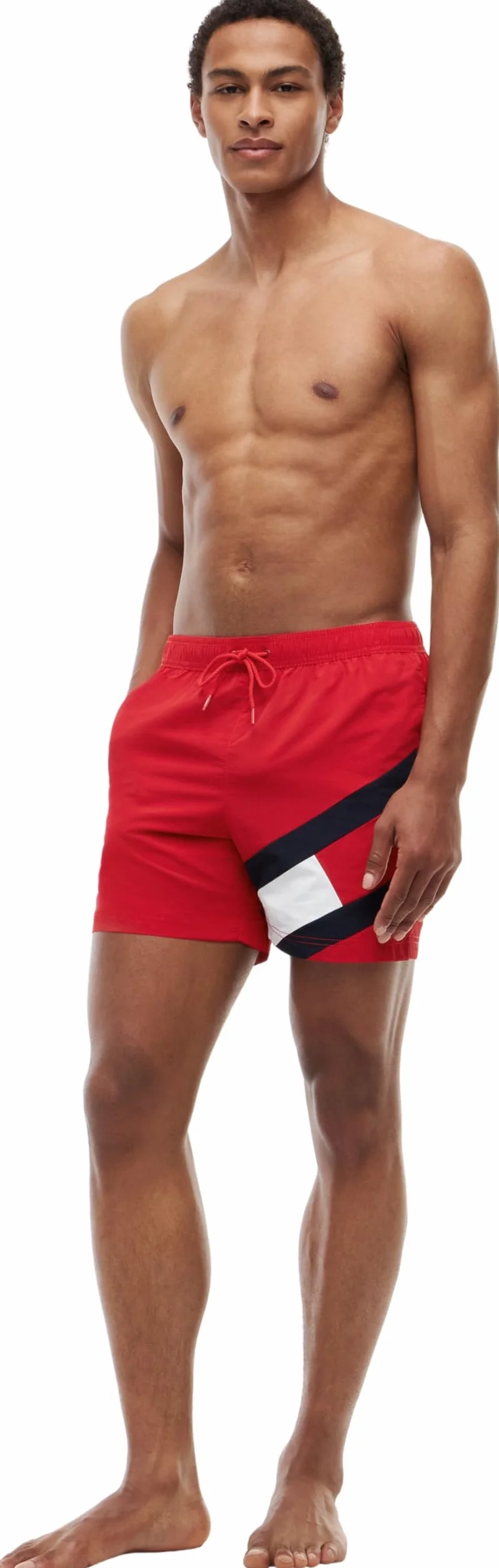 Tommy Hilfiger Bañador para Hombre Medium Drawstring Pernera Media