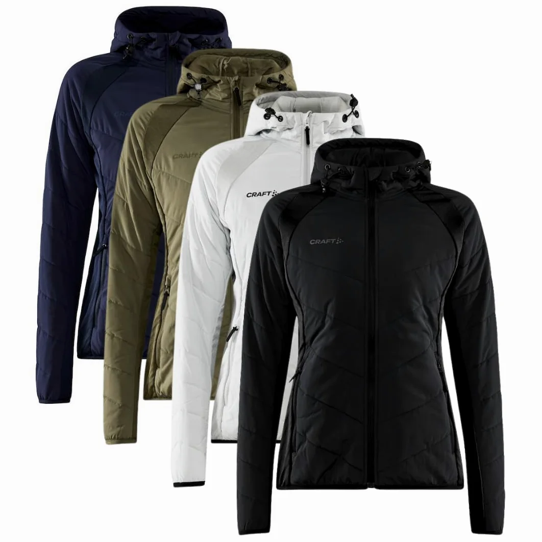 Craft Adv Explore Hybrid Übergangsjacke Damen | Leichte, Wattierte Windjacke Mit Jersey-einsätzen | Verstellbare Kapuze Chaqueta Mujer