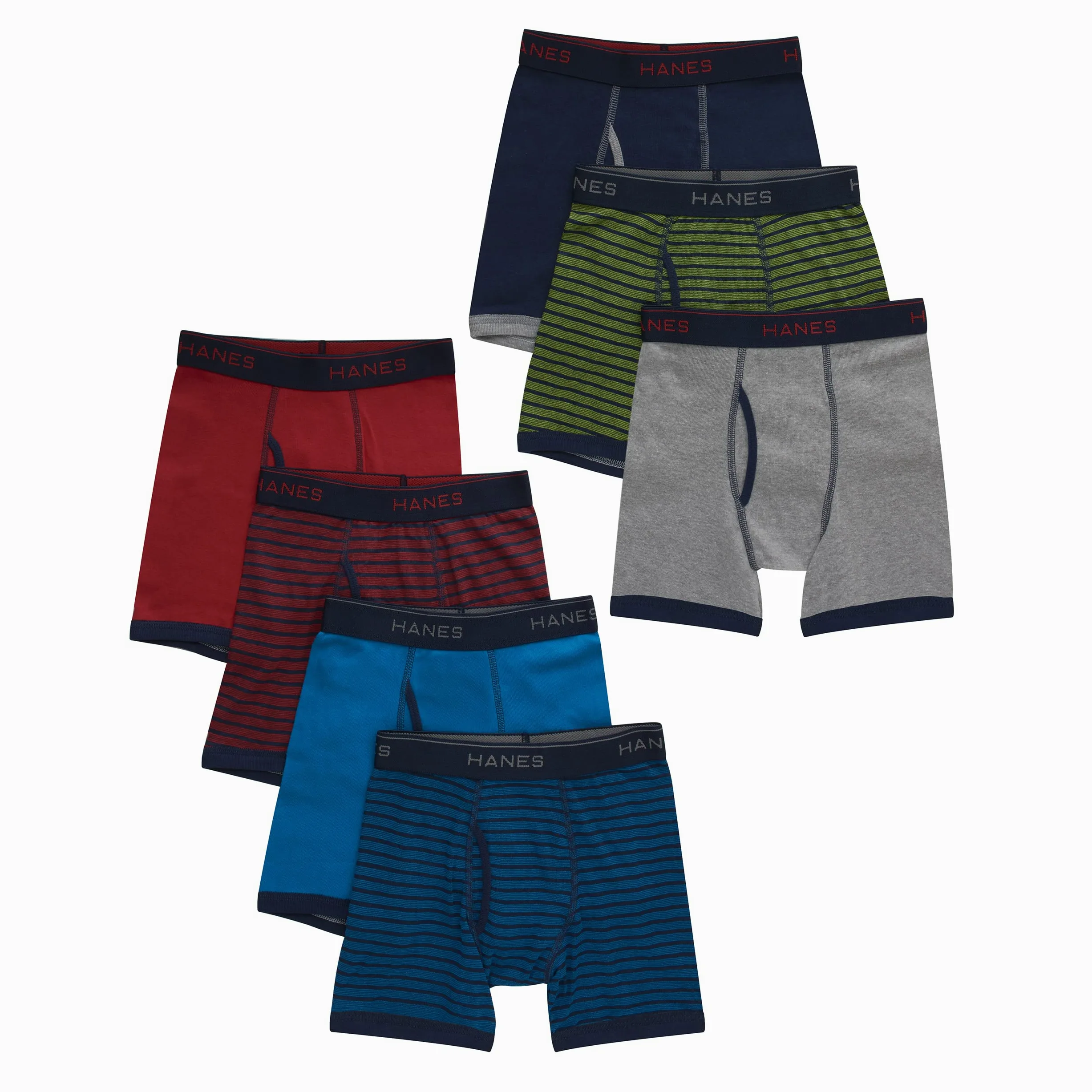 Hanes Ropa interior para niños y niños, calzoncillos tipo bóxer cómodos con cintura flexible, varios paquetes disponibles