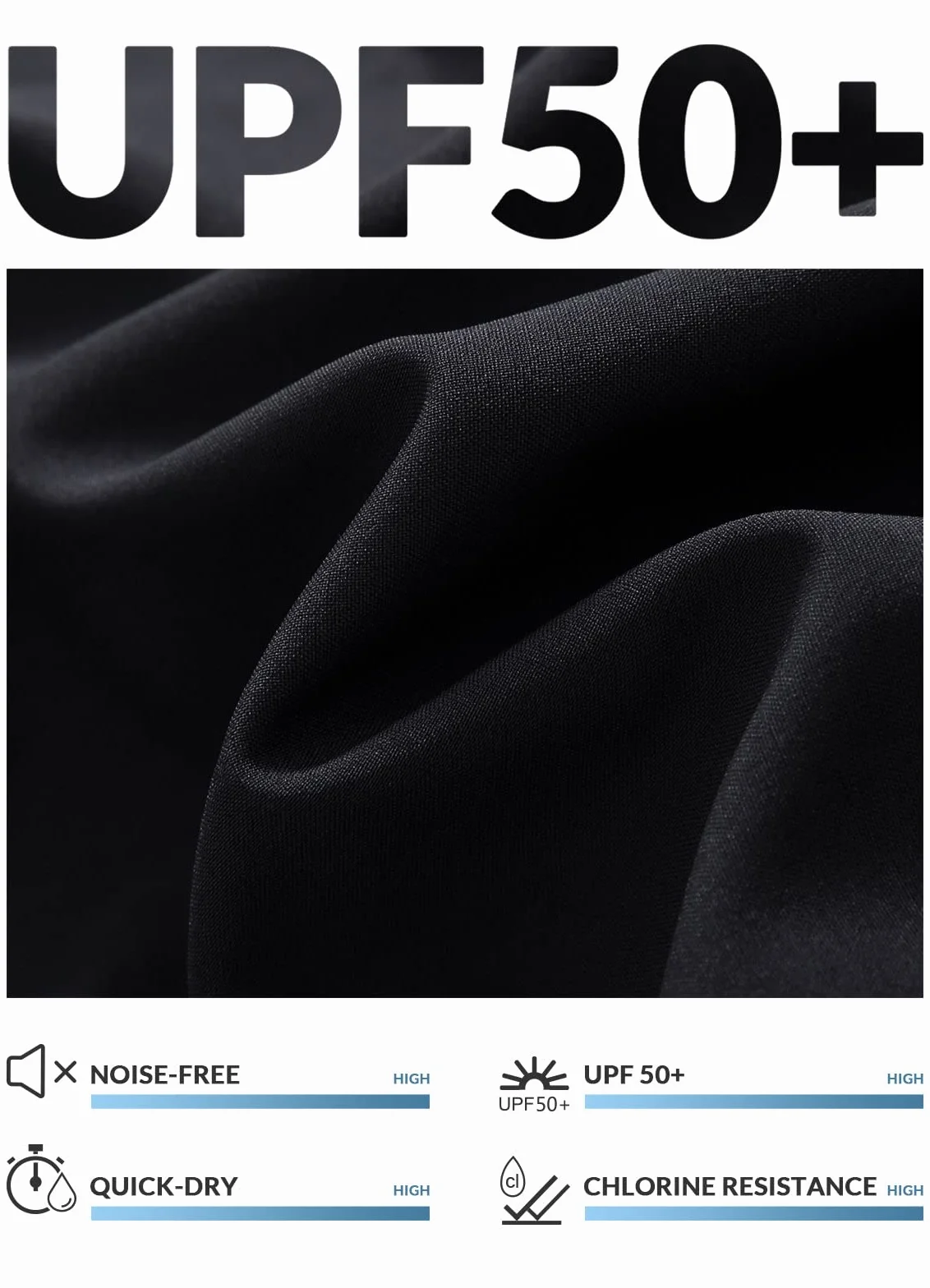 baleaf Shorts de Natación Mujeres Cintura Alta Shorts de Verano con Bolsillos Secado Rápido Acuáticos Pantalones Cortos para Surf Playa UPF 50+