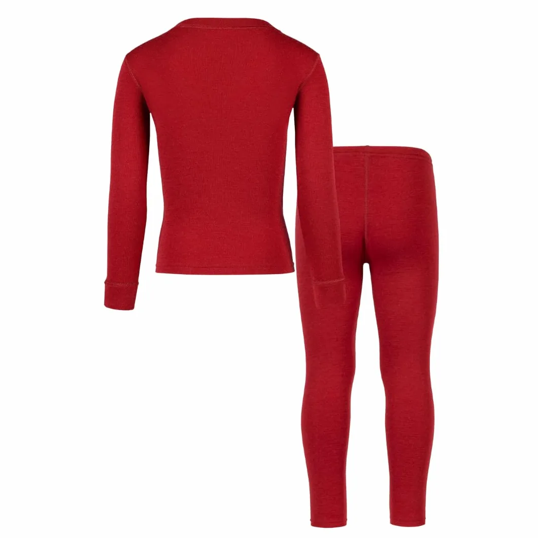 menique Conjunto de capa base térmica para niños Merino Unisex manga larga Top & Leggings