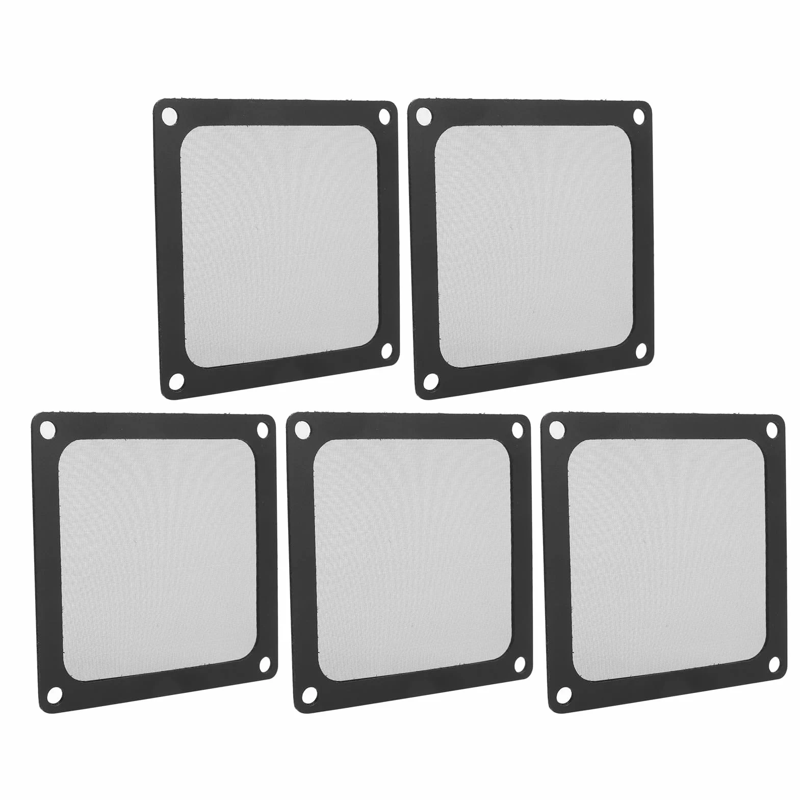 Filtro de Malla Antipolvo para Caja de PC, 5 Unidades 80x80 mm, Marco Magnético, Cubierta a Prueba de Polvo