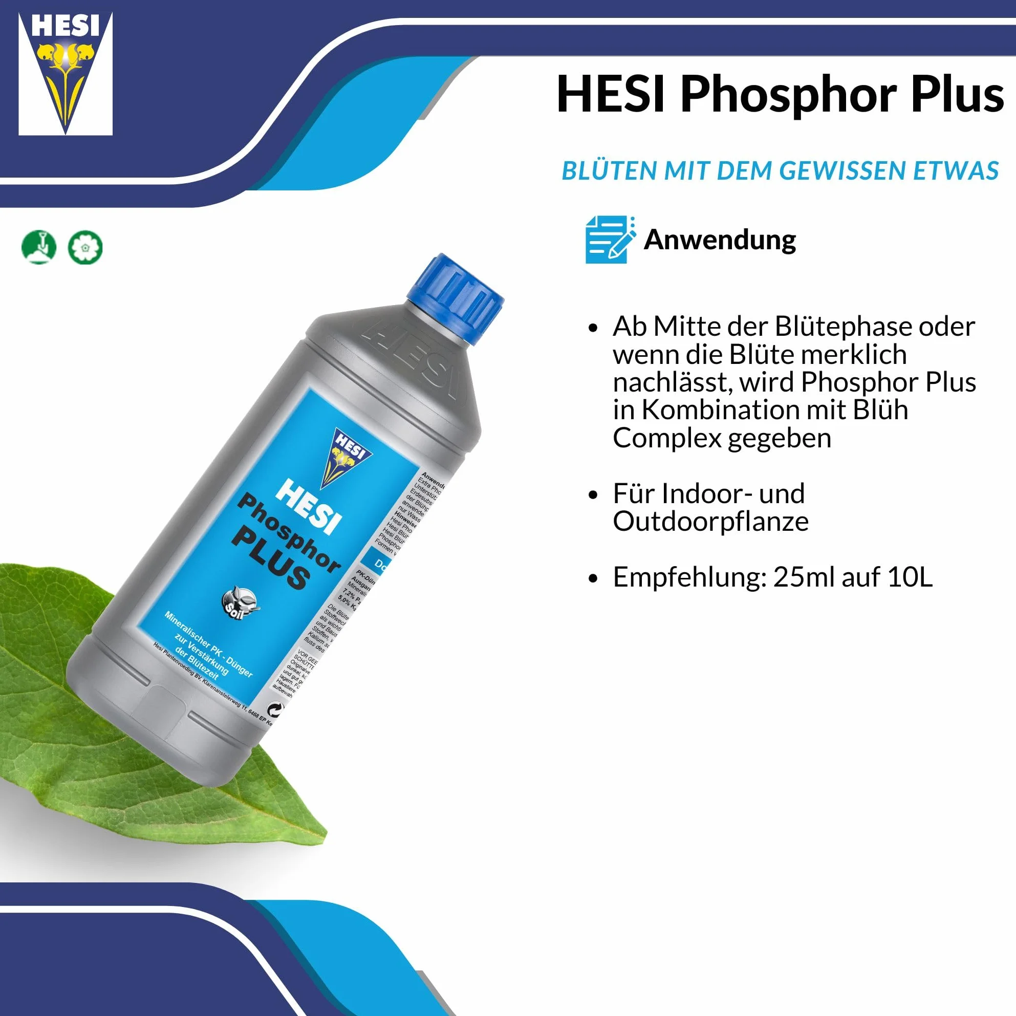 HESI Fósforo Plus Fertilizante Abono 1L