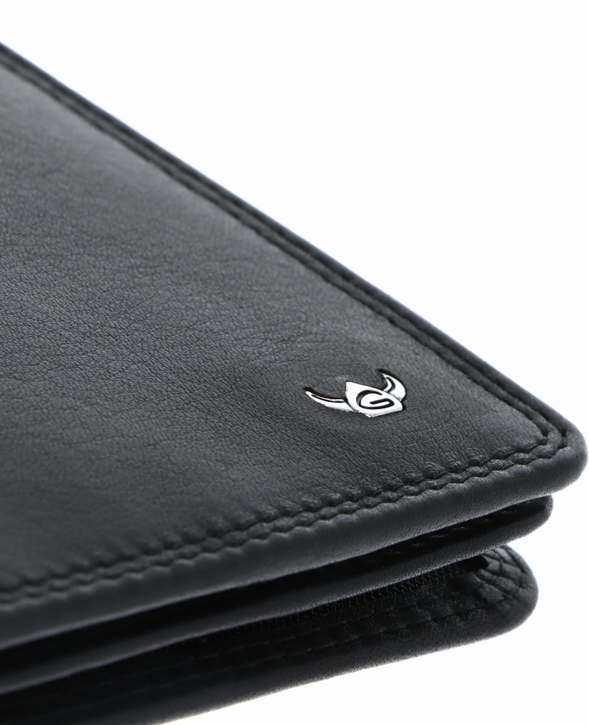 Golden Head Cuero Estuche de identificación Polo RFID Protect Brieftasche mit RV 4040 Schwarz Negro
