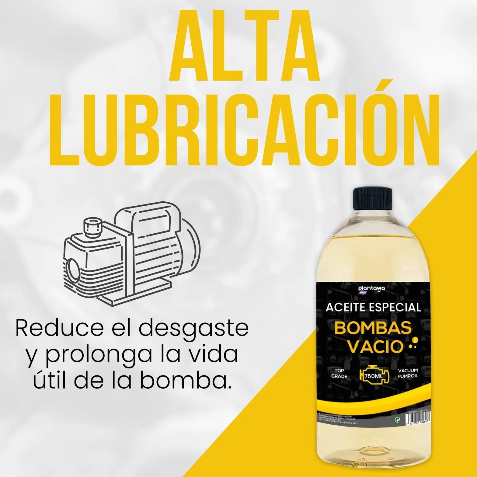 Aceite para Bomba de Vacío 750ml Universal para Todas las Bombas