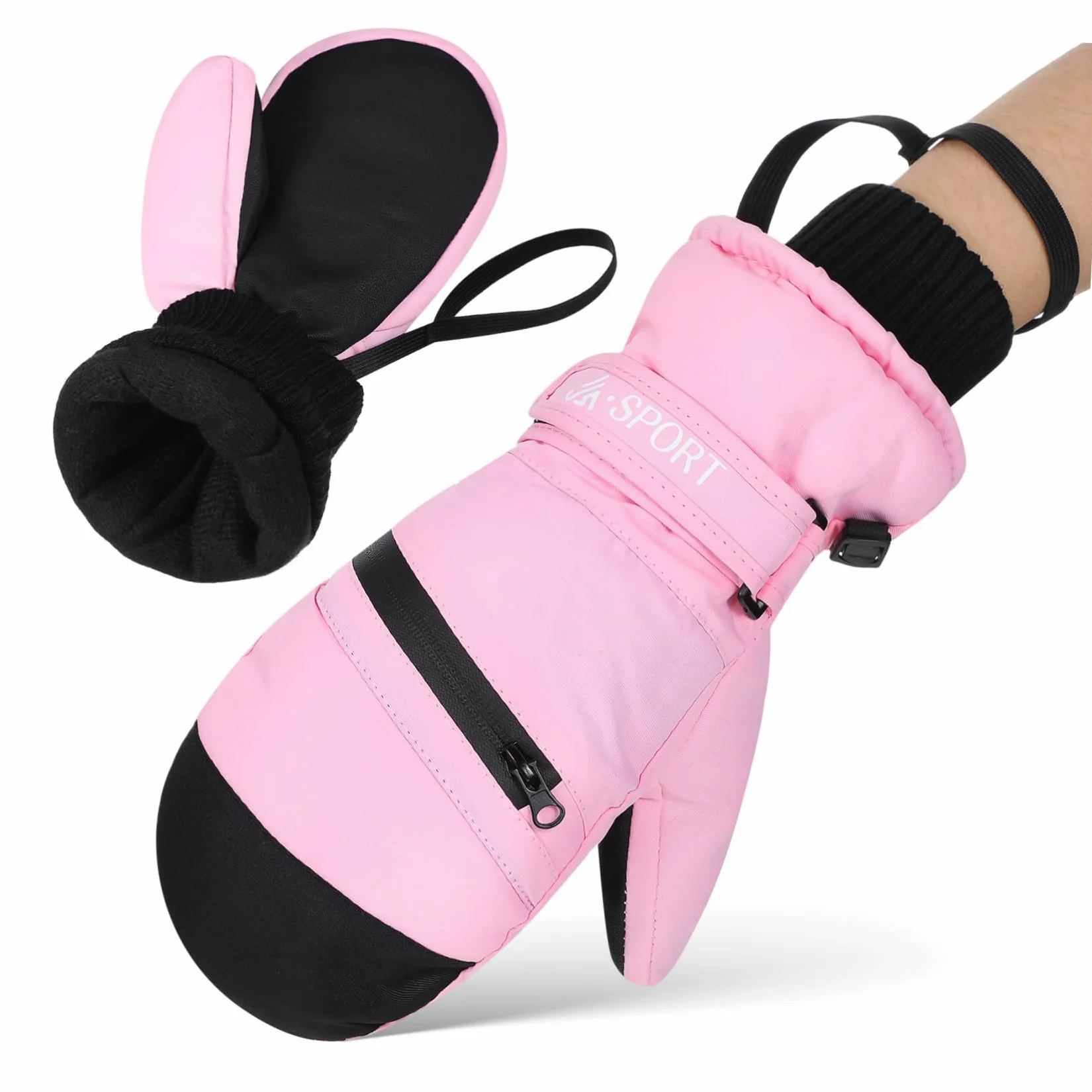 BESPORTBLE Guantes Térmicos Impermeables para Invierno Cálidos y Resistentes al Viento S para Senderismo Esquí y de Perros Unisex