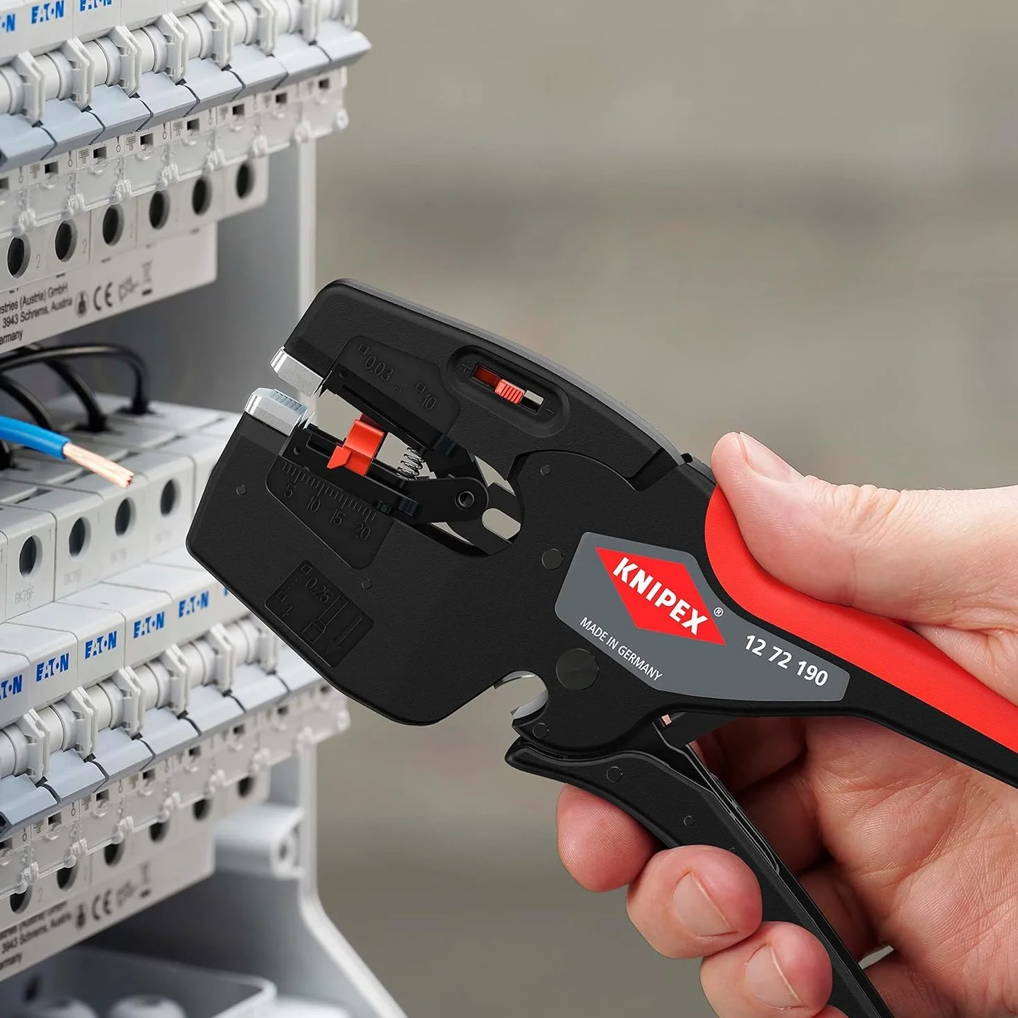 KNIPEX NexStrip 190 mm 12 72 190 Herramienta multifuncional para electricistas