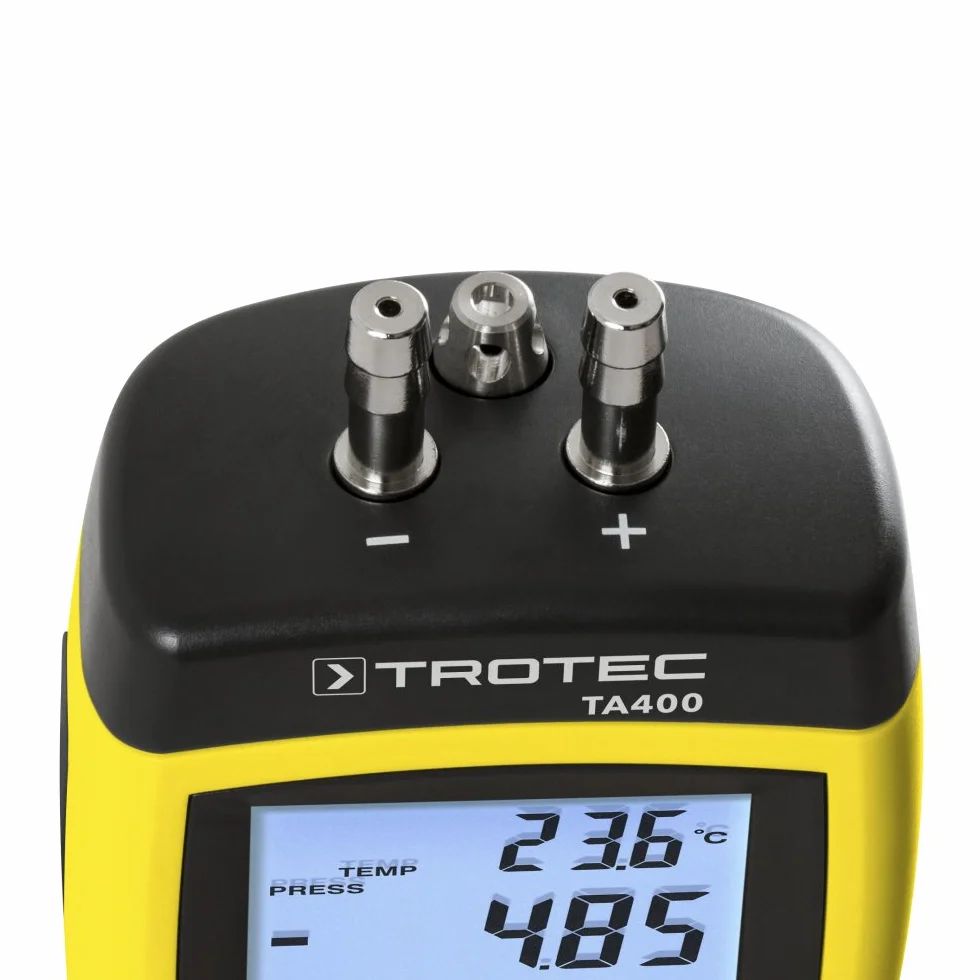 TROTEC Anemómetro TA400 Profesional Velocidad Flujo Presión Temperatura Aire