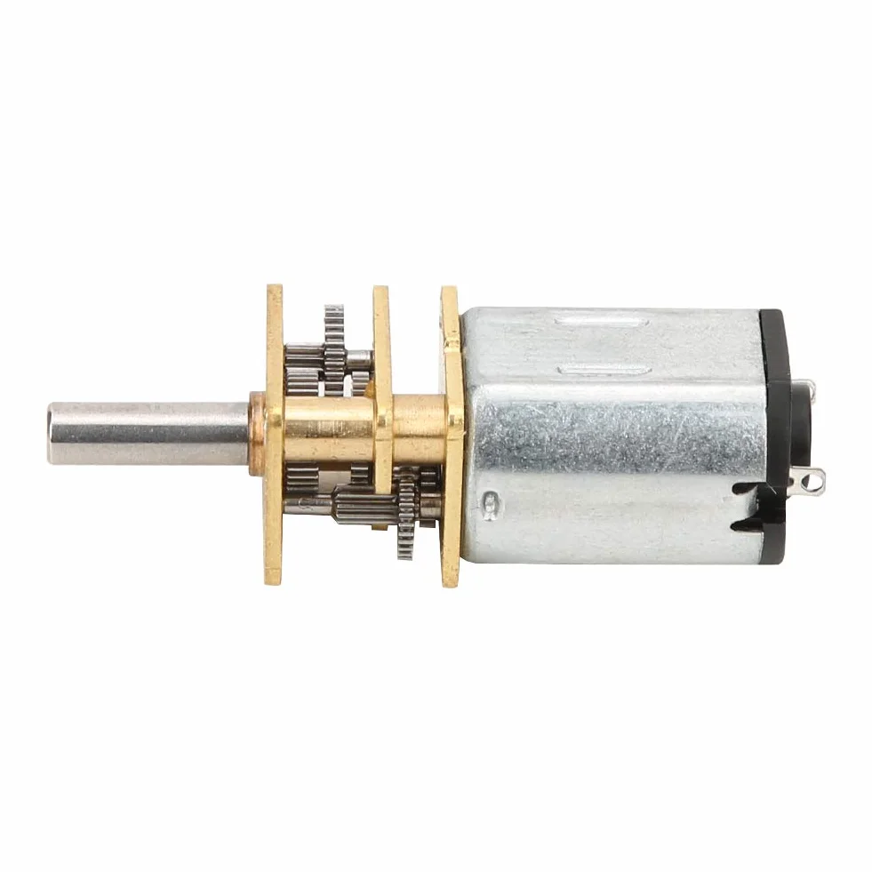 Motorreductor DC 12V 60RPM GA12-N20, Caja de Engranajes de Metal, Control Positivo e Inverso