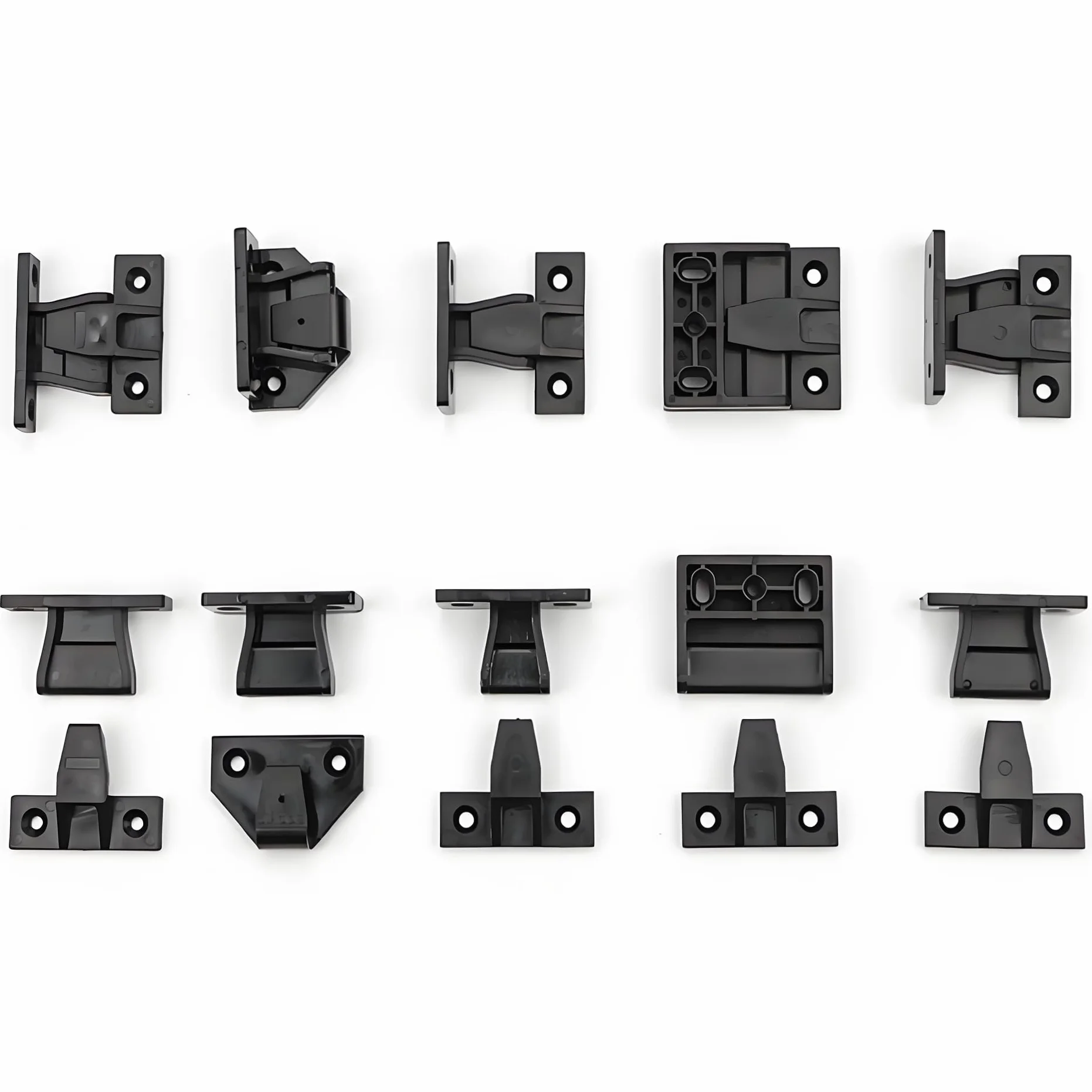 Keku EH-B Colgado Herraje para Embutir Rapid Placas y Bastidor Cuelgue Conector Mueble Capacidad 15kg Plástico 20 Par