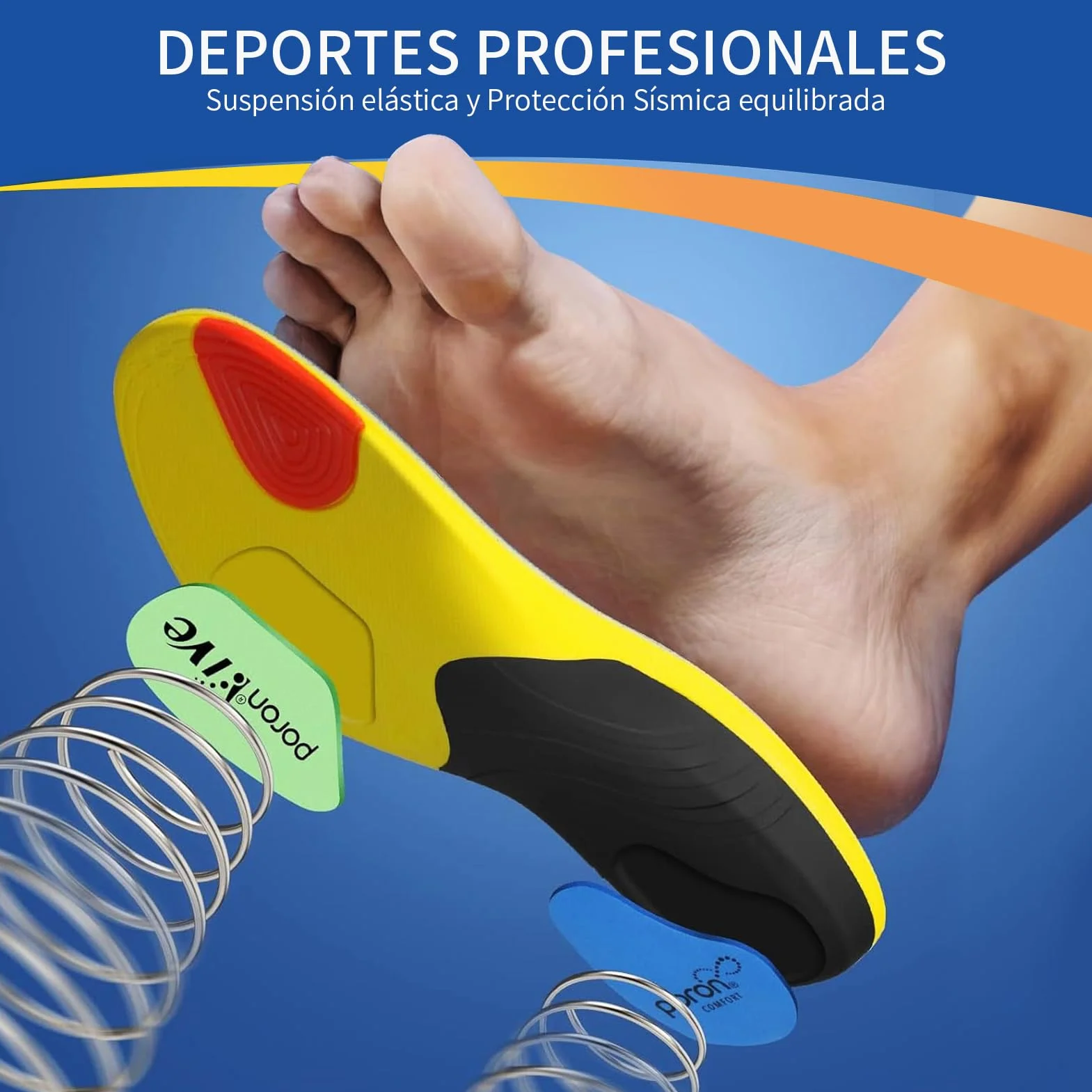 Dafannis Plantillas Ortopedicas para Fascitis Plantar, Soporte del Arco, Alivio del Dolor de Pie (EU 42-44)