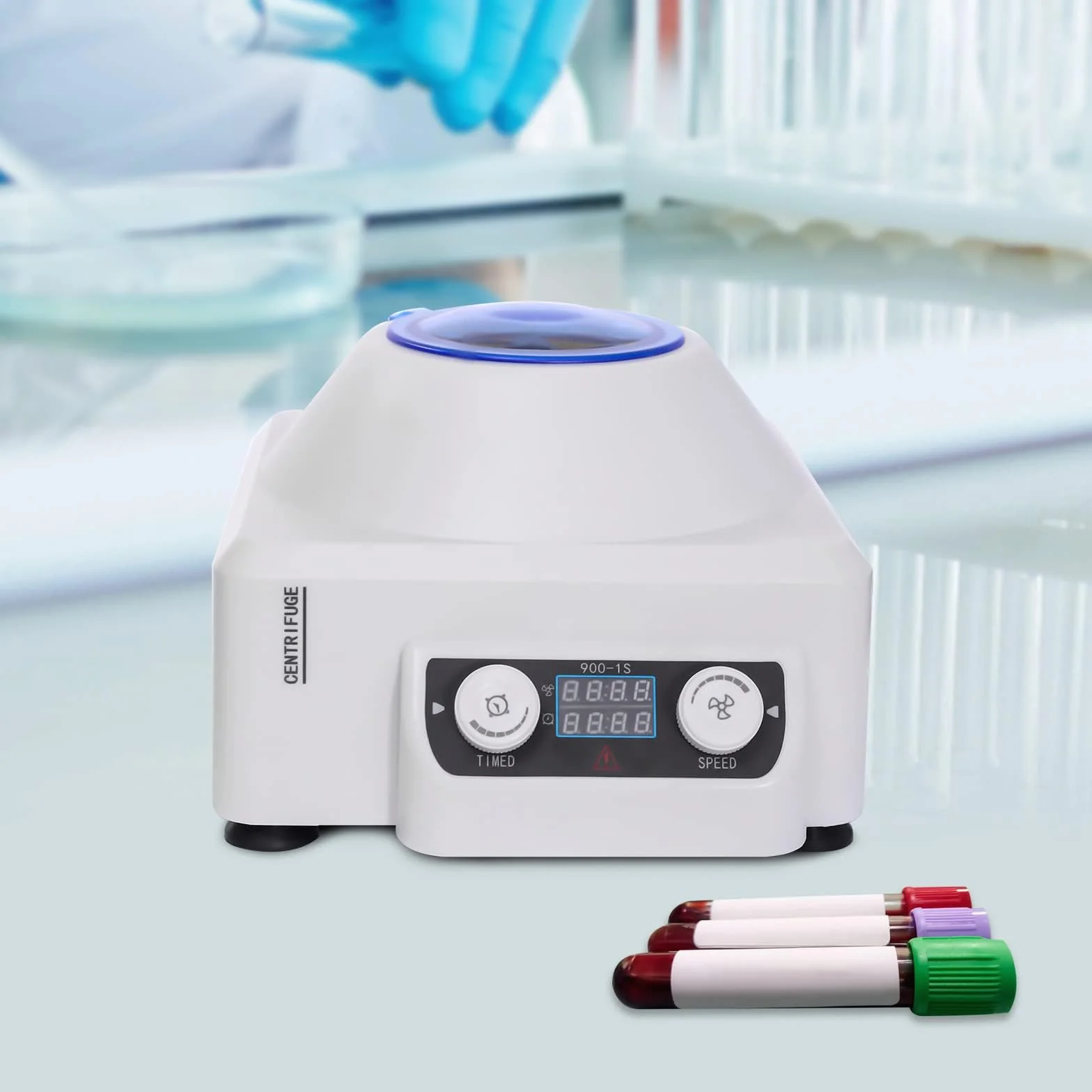 Centrífuga eléctrica de sangre 4000 RPM 10 ml x 6 rotores con pantalla LCD