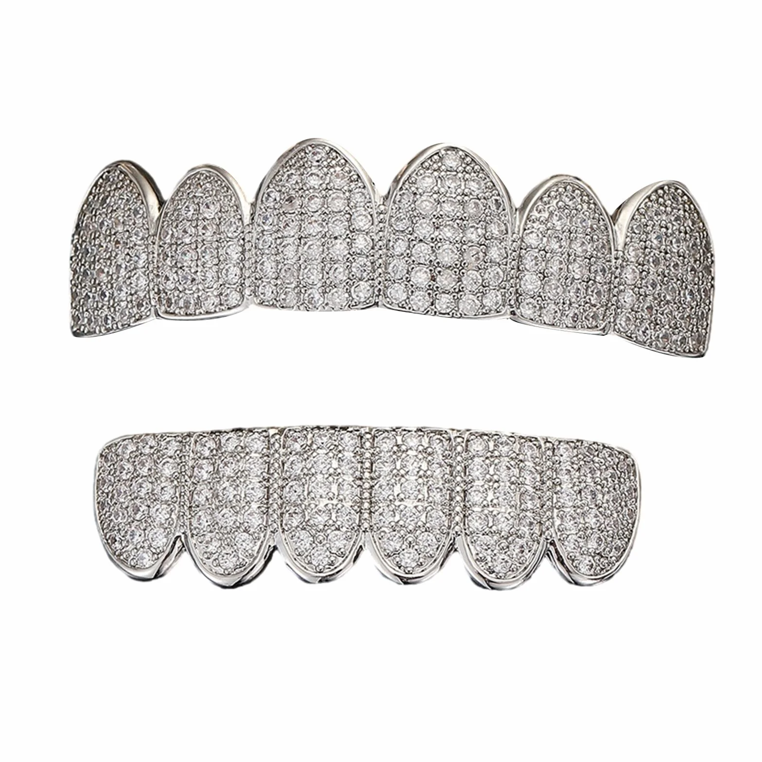 Grillz De Diamante Con Personalidad De Hip Hop Callejero Para Mujeres Y Hombres, Gorras Para Dientes Para Fiestas De Cosplay, Accesorios De Joyería, Disfraz De Rapero
