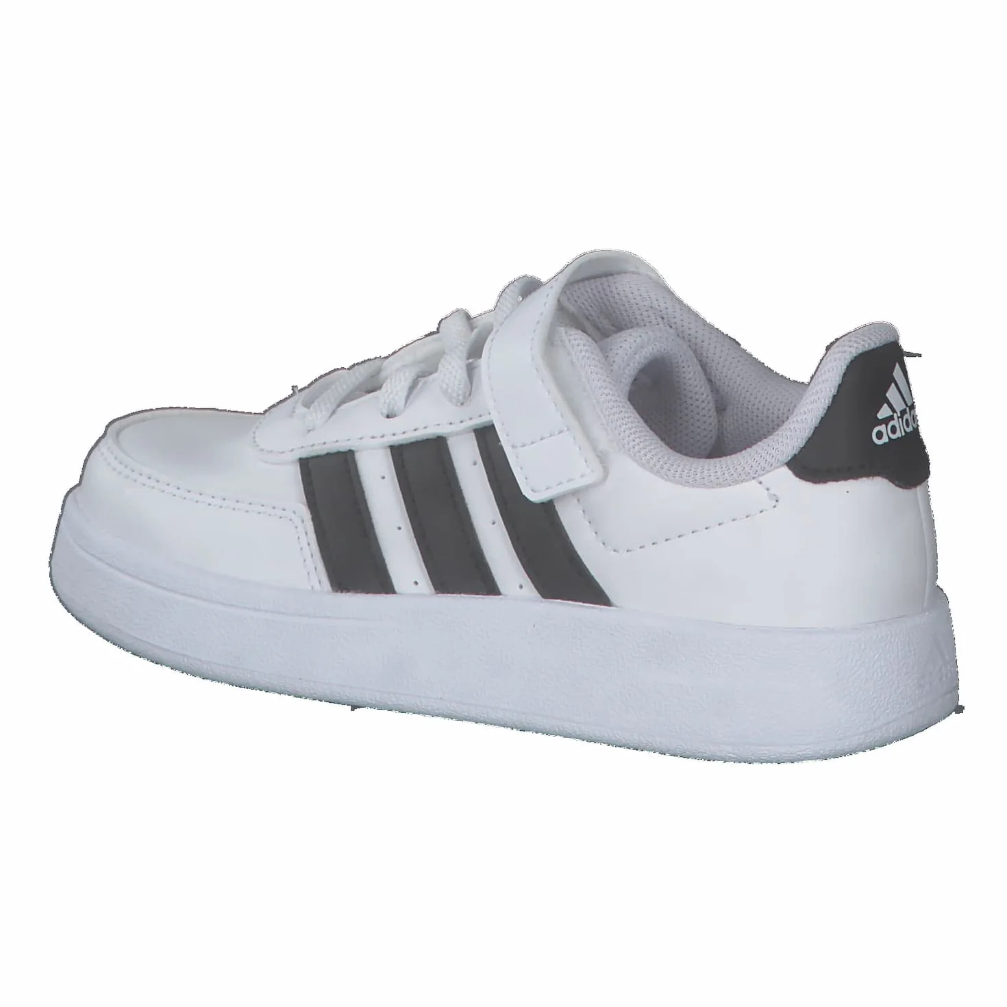 Adidas Breaknet Lifestyle Court Elastic Lace and Top Strap Shoes, Cloud white/core black, 31 EU