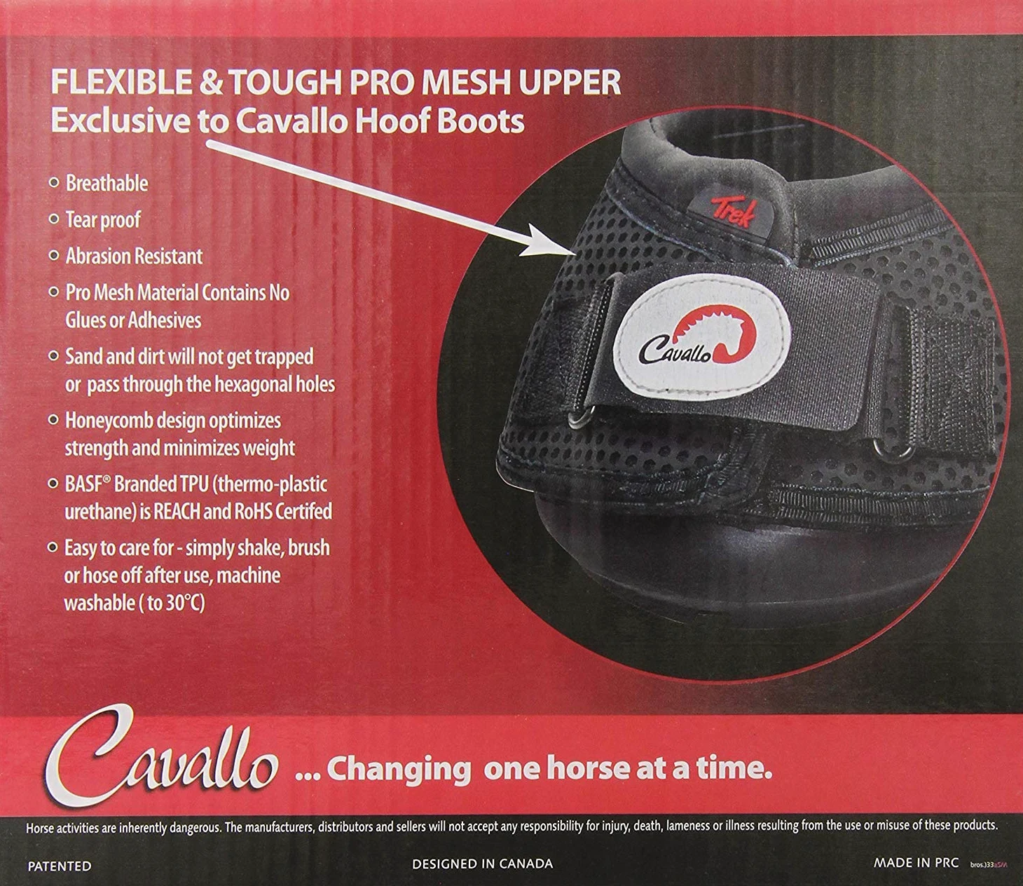 Cavallo - Zapato de suela regular con cierre adhesivo modelo Trek para caballo