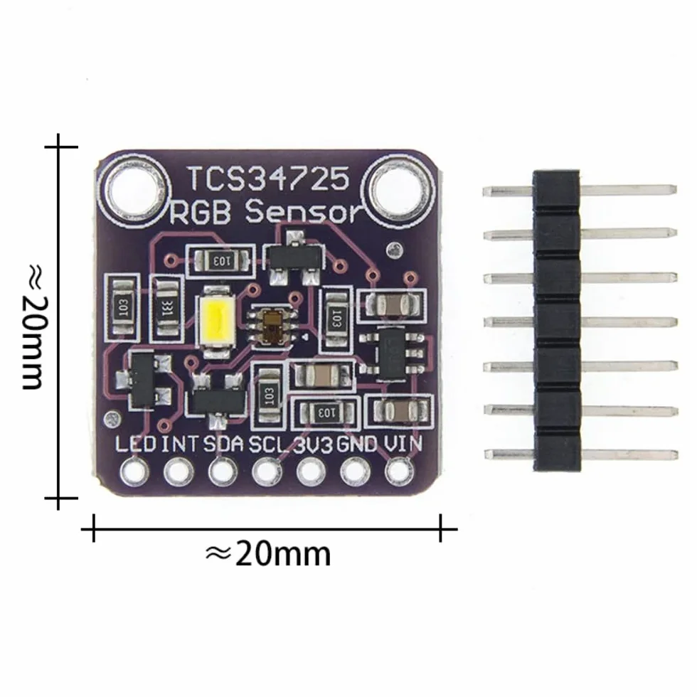 DollaTek Módulo de reconocimiento de Sensor de Color TCS34725 RGB para Arduino