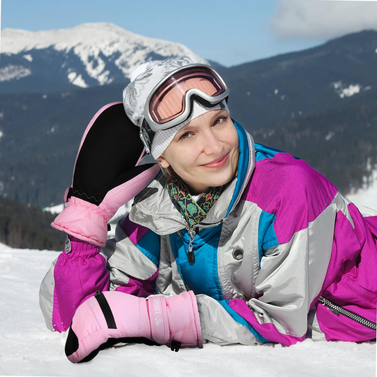 BESPORTBLE Guantes Térmicos Impermeables para Invierno Cálidos y Resistentes al Viento S para Senderismo Esquí y de Perros Unisex