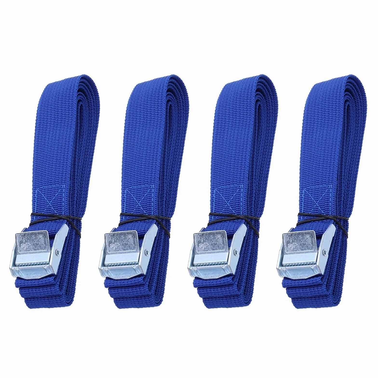 Correa con Hebilla, Correas de Amarre 2,5 m con Hebilla Nailon liberación rápida for Carga, portaequipajes Coche, Equipaje y mudanzas(2pc)