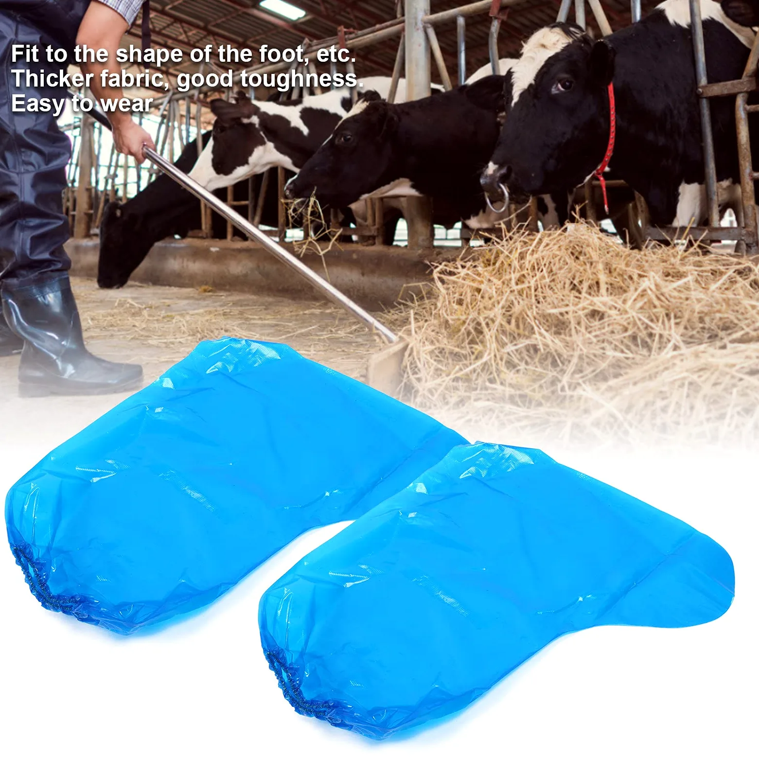 Generic 500 Fundas para Zapatos Impermeables y Antideslizantes | Protección extendida hasta la rodilla, banda elástica con suela antideslizante, banda elástica ajuste seguro para días