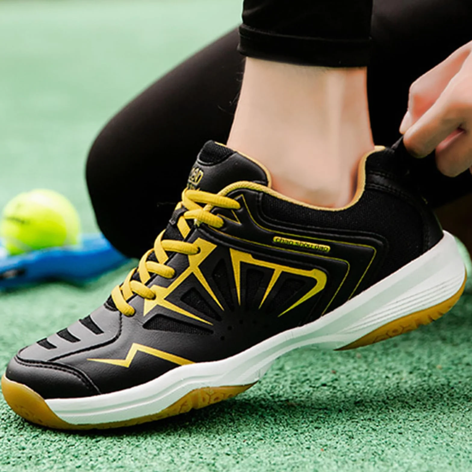 Zapatos De Squash Unisex Antideslizantes Suaves Transpirables para Hombre Mujer