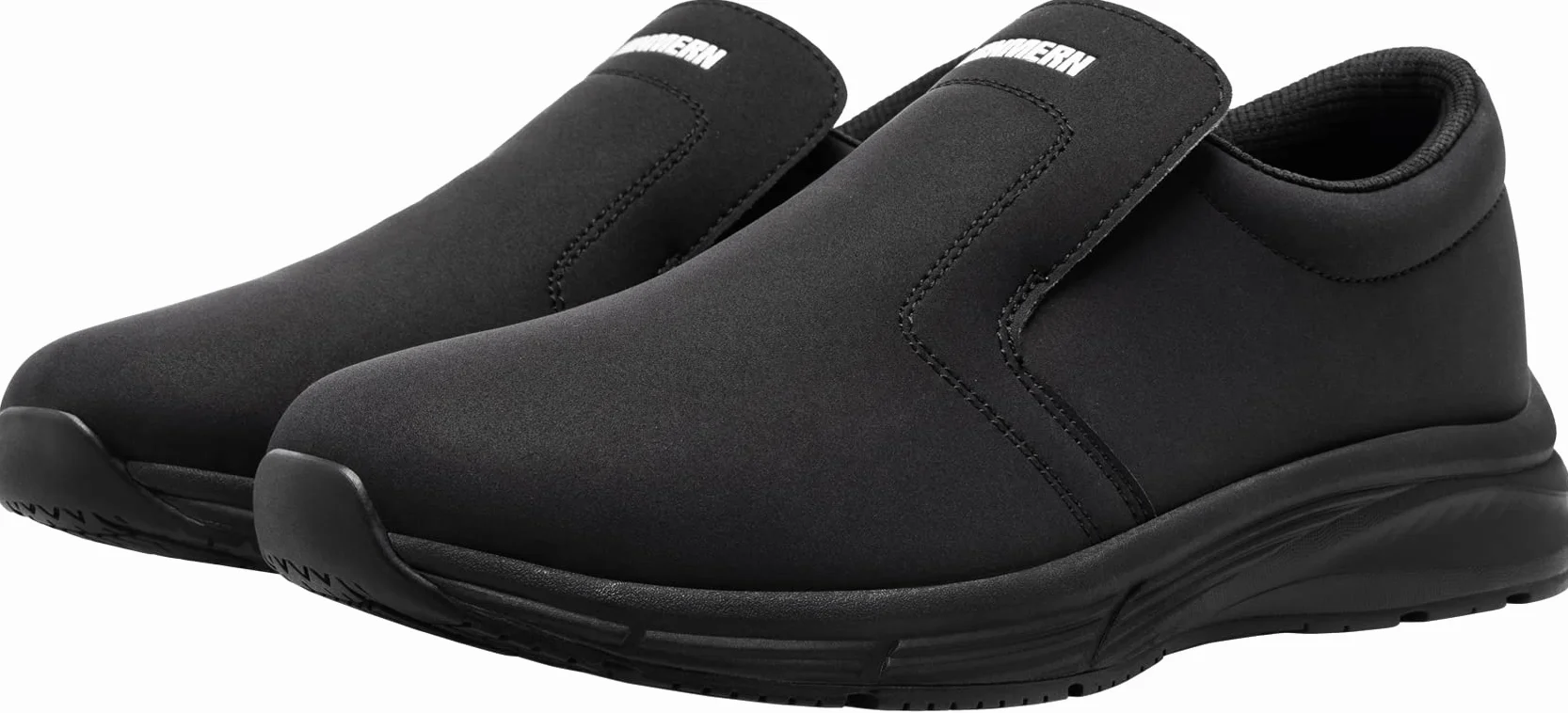 LARNMERN Zapatos Cocina Slip-On Hombre Anti-Deslizante Zapatillas Zapatos de Trabajo Impermeable Calzado Chef Hostelería sin Puntera