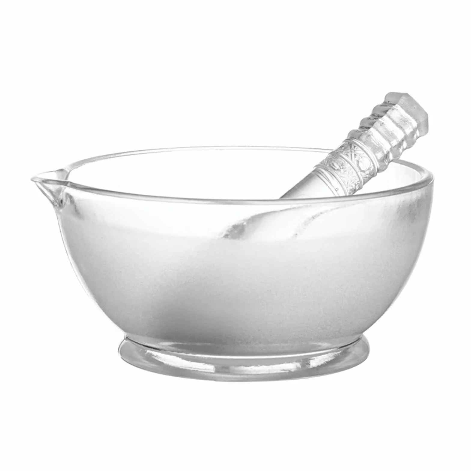 Conjunto Mortero Vidrio 120mm Herramientas Molienda Laboratorio Cocina Molinillo Especias