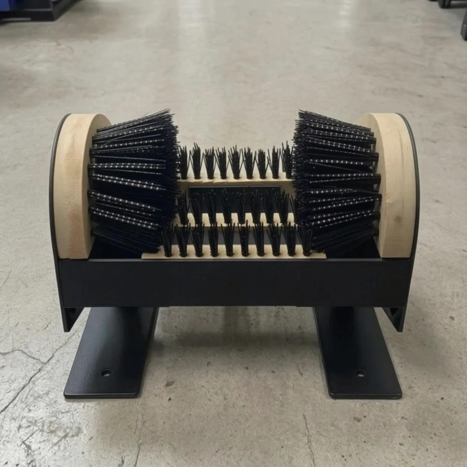 Gralara Limpiador Zapatos Golf Fijo Limpiador Calzado con Soporte Resistente Cepillo para Golfistas