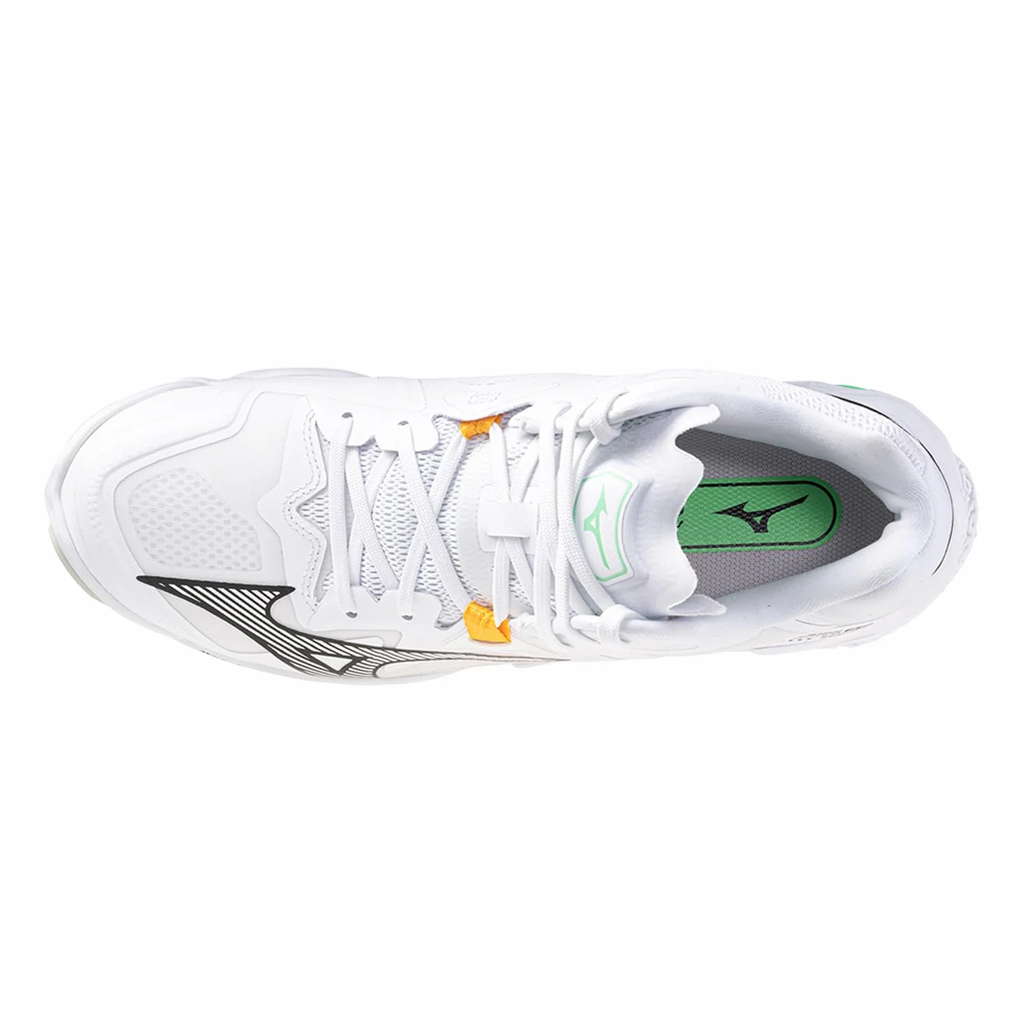Mizuno Wave Lightning Z8 Mid Zapatillas de voleibol blanco negro Frozen Emerald