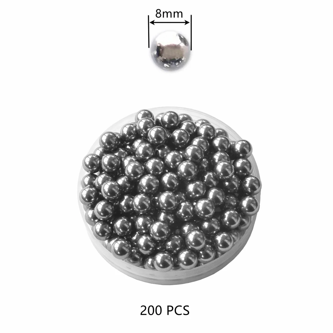Bolas de Rodamiento de Acero 200 Piezas 8mm