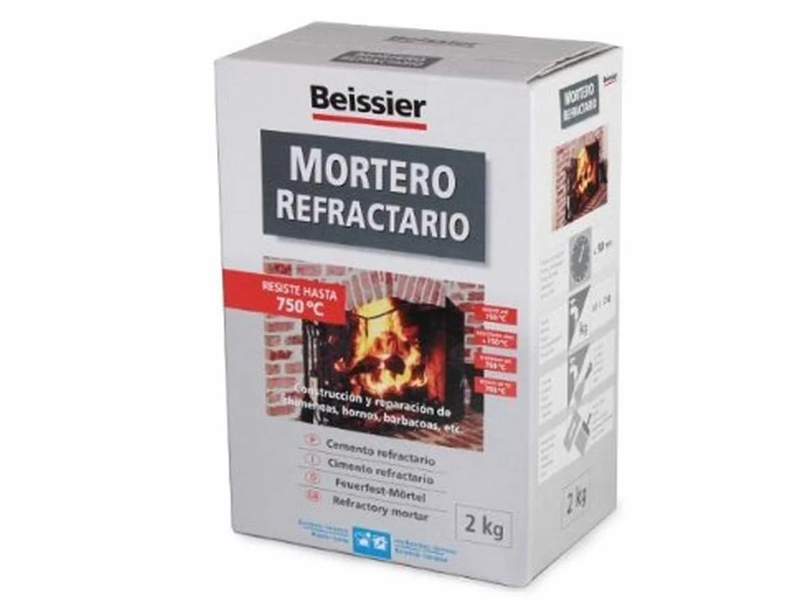 Beissier Mortero refractario en polvo 2 kg