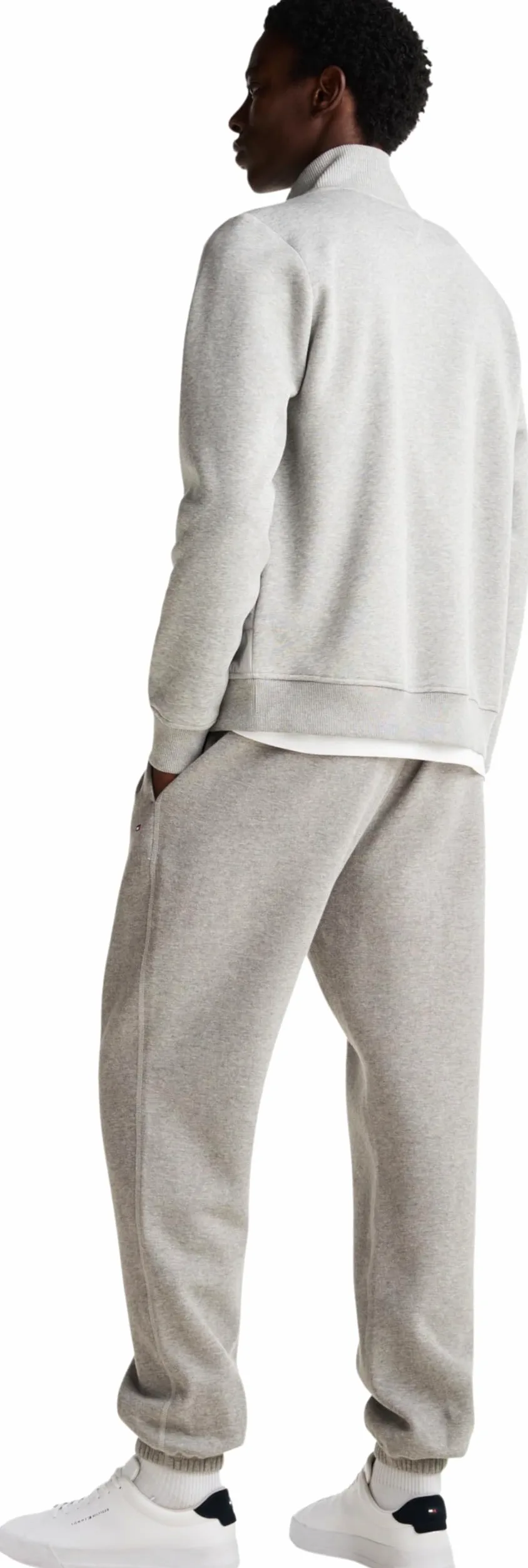Tommy Hilfiger Sudadera con Cremallera Hombre Mix Zip Thru Stand Cuello Vuelto