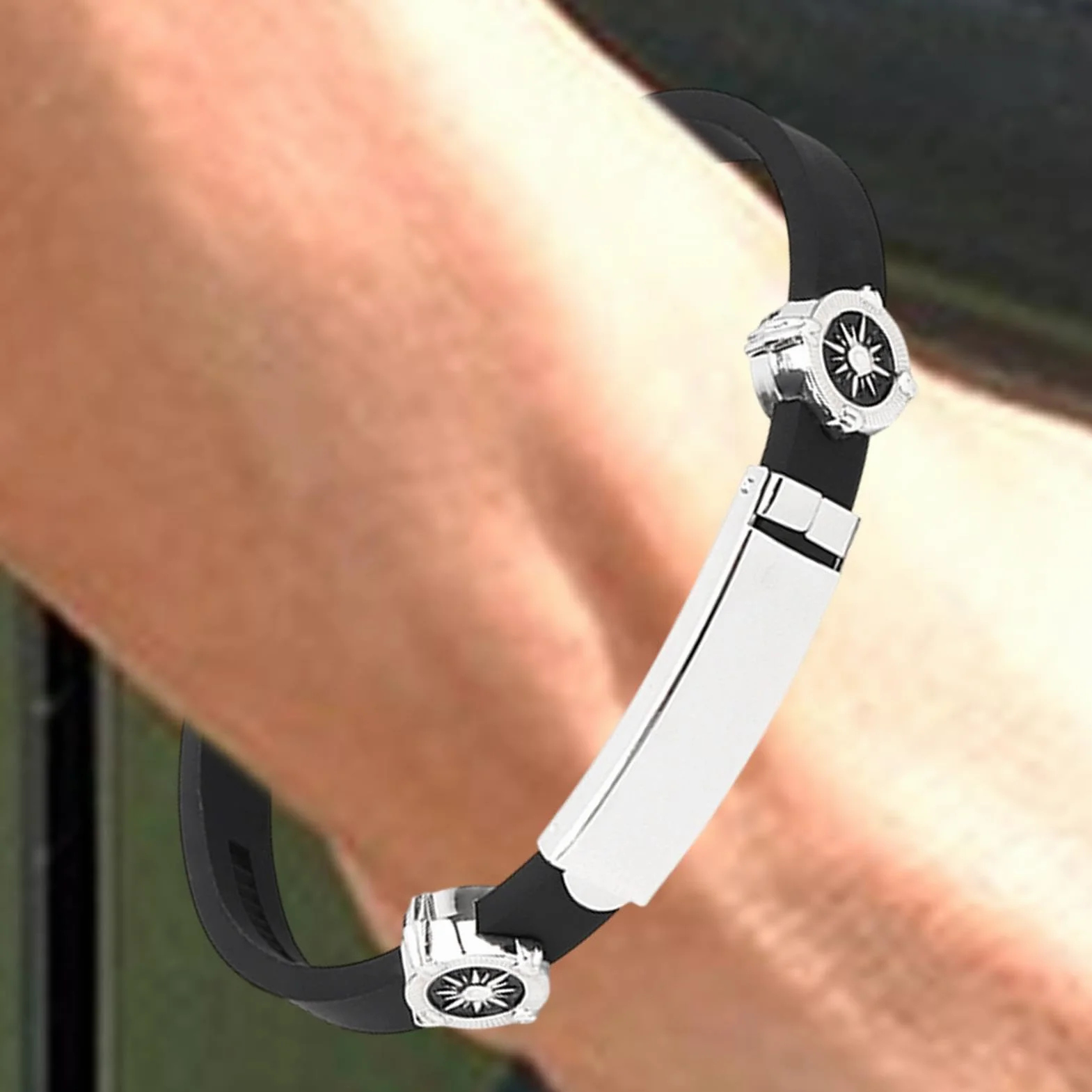 Pulsera antiestática de silicona, correa de muñeca antiestática impermeable