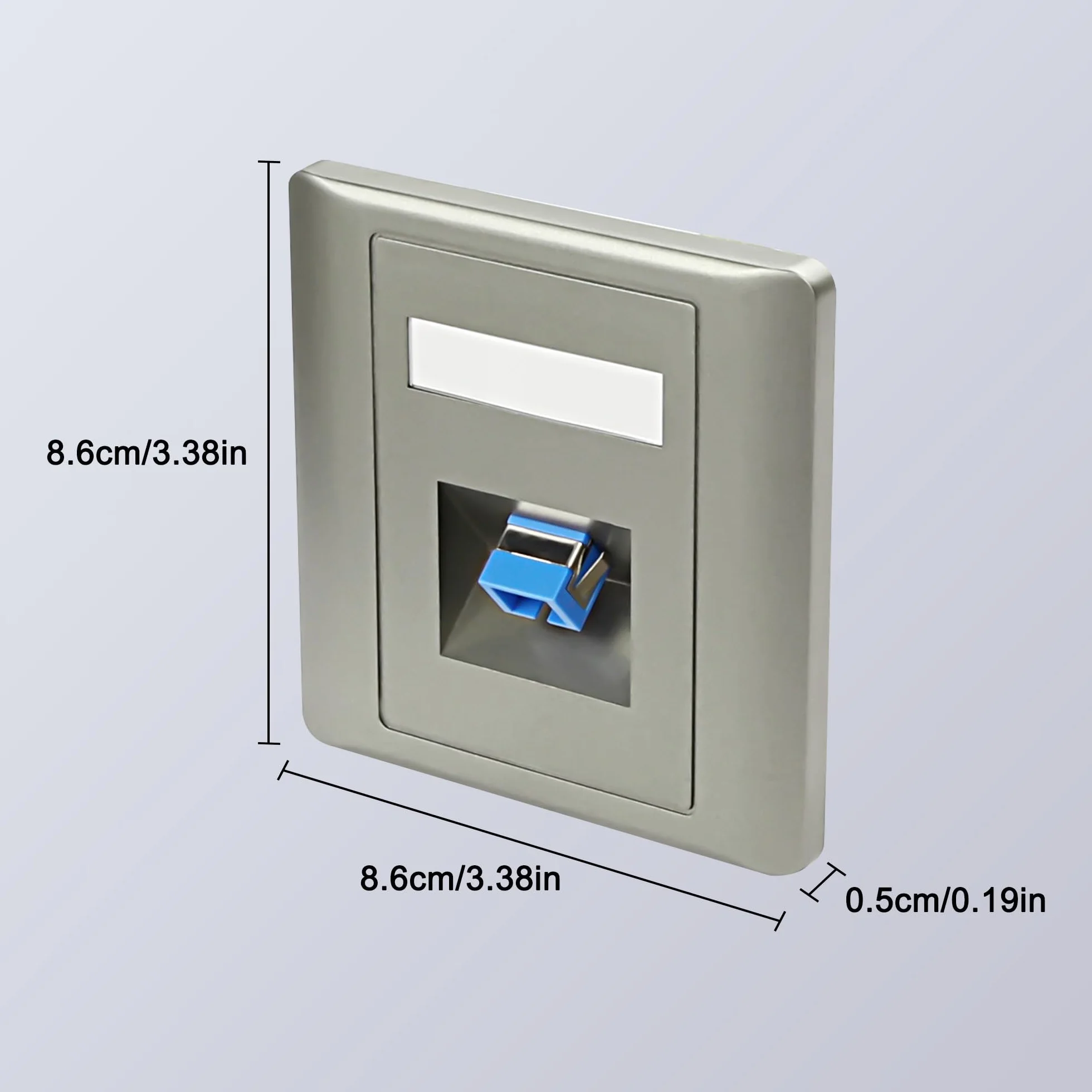 SC Simplex placa de pared fibra de vidrio panel montaje conector Jack hembra a hembra módulo red 2 unidades