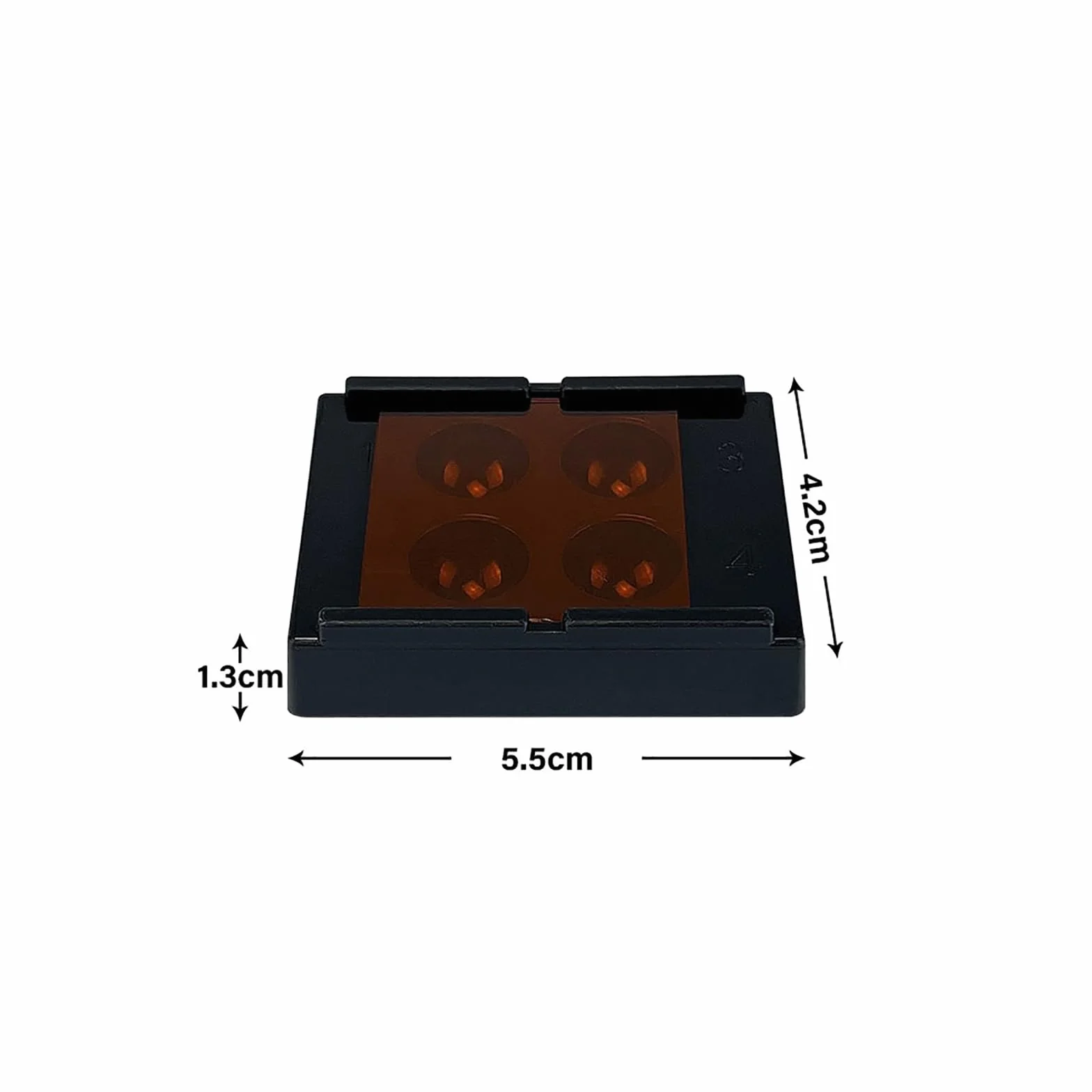 Caja de luz para sombreado dental 4 agujeros 5 piezas almacenamiento resina compuesta