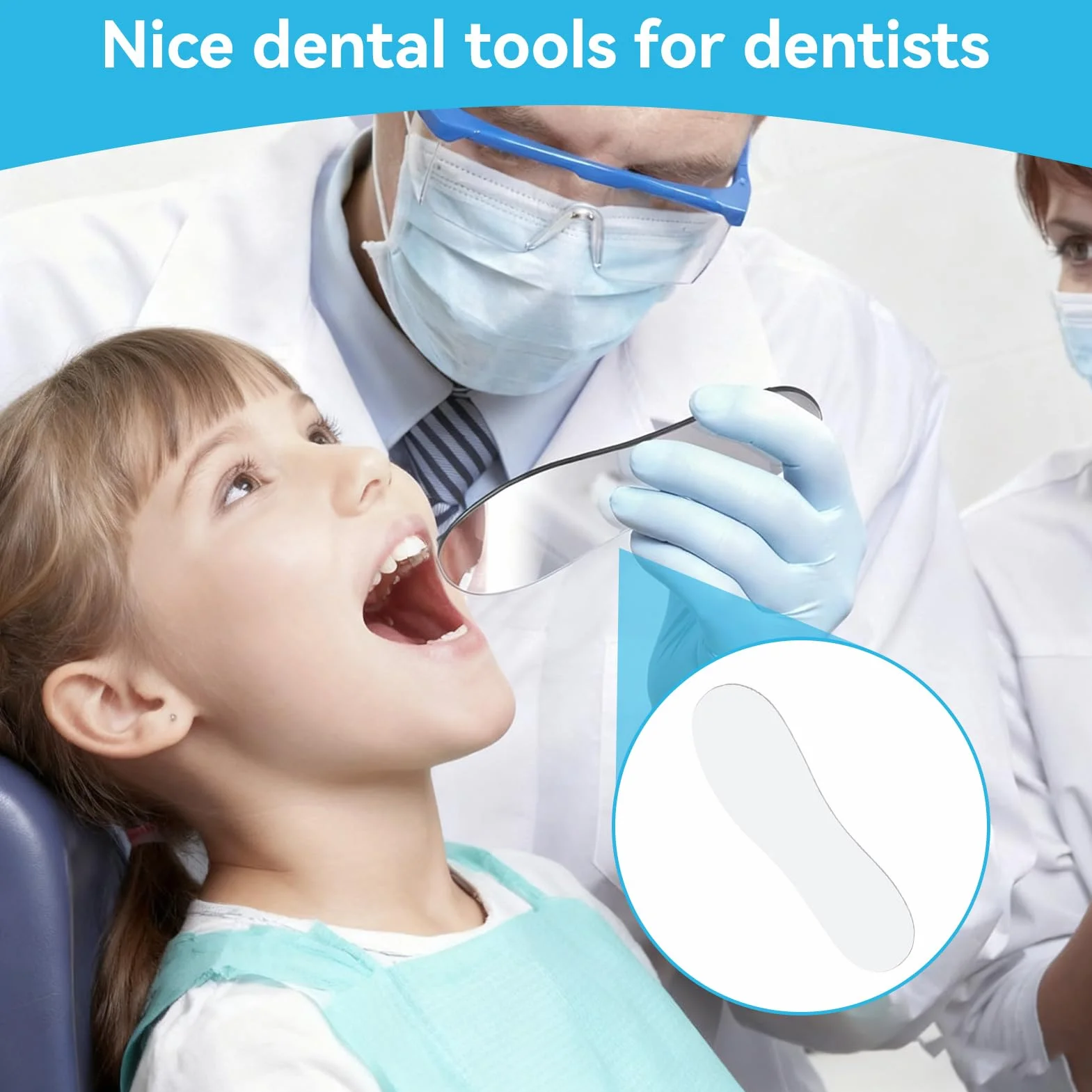 Espejos De Fotografía Dental 5 Piezas Cámara Intraoral 2 Caras Espejo Reflector Oral para Clínica