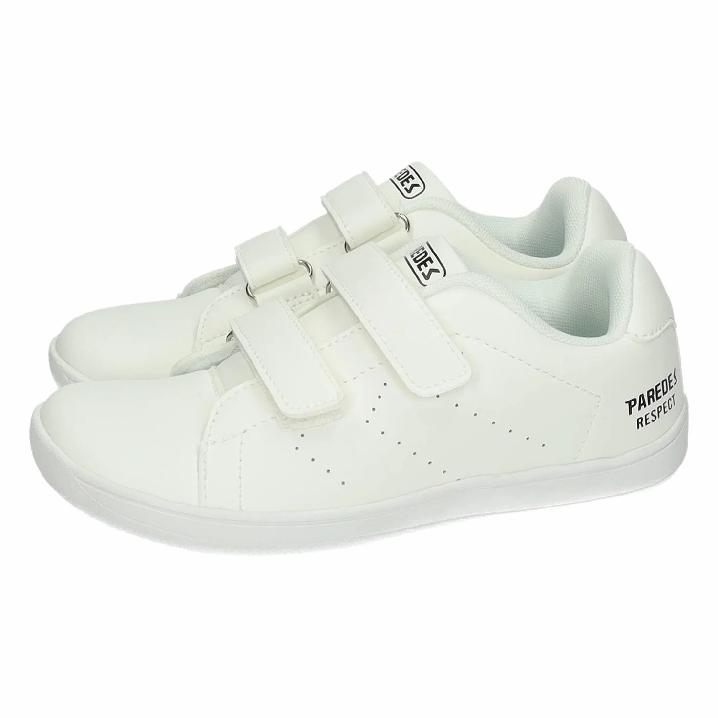 Paredes DC26710 Zapatillas Barefoot DC26710 niño, Paredes Blancas con Cinta Adhesiva y Suela Flexible y Ligera NIÑO Deportivos