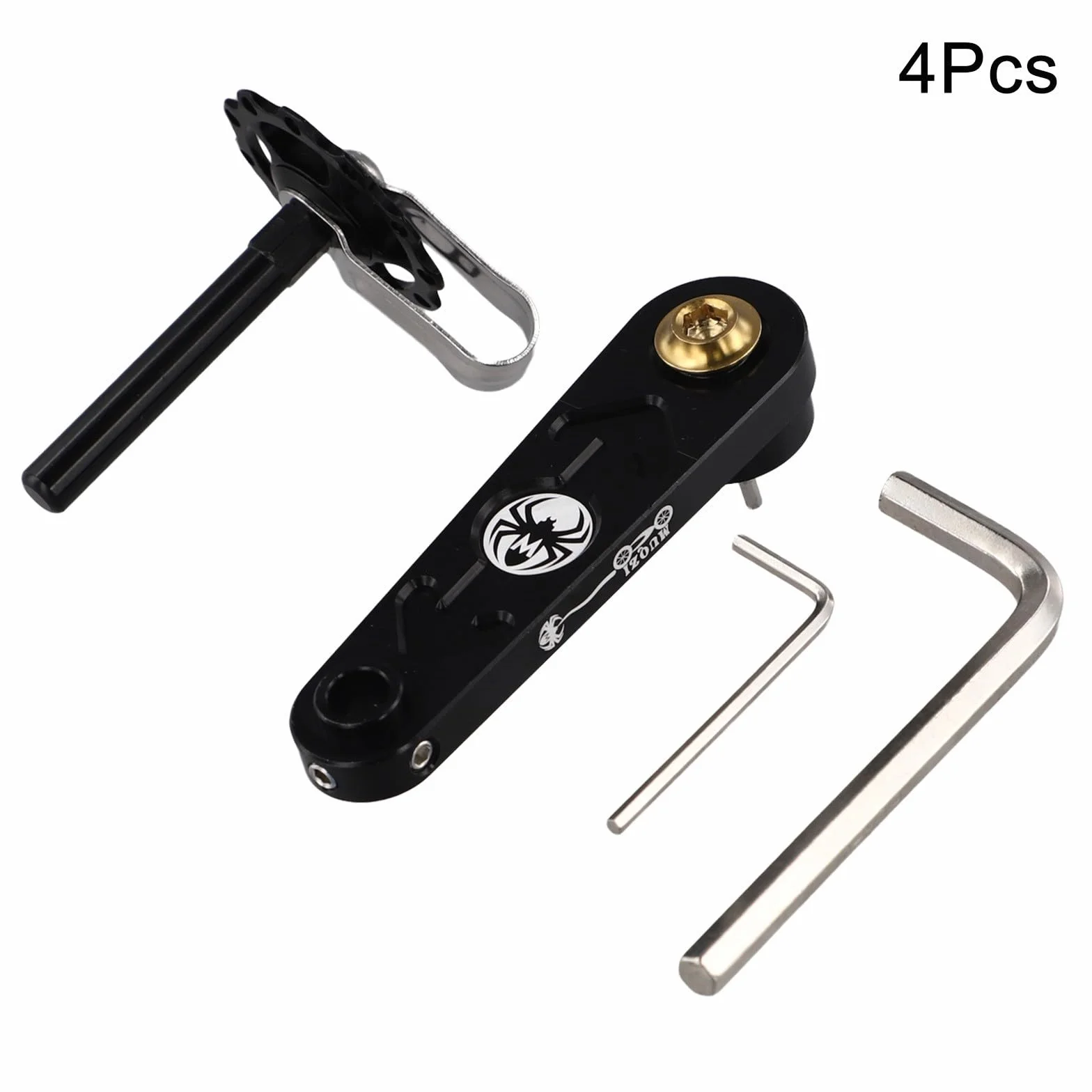 Tensor de cadena de bicicleta MTB Oniissy, adaptador de guía de cadena de una sola velocidad, tensor de rodillo mejorado (negro)