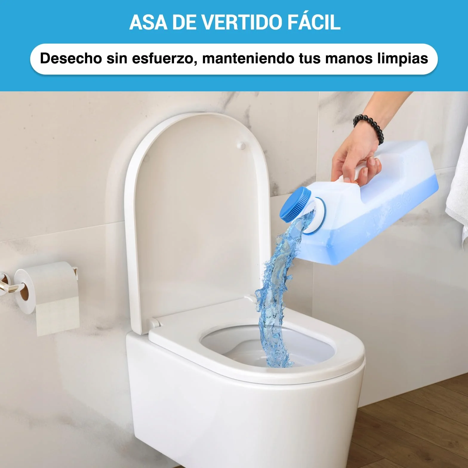Tilcare Urinarios Portátiles para Hombres Antiderrame 3000 ml 101 Oz Brillante en la Oscuridad