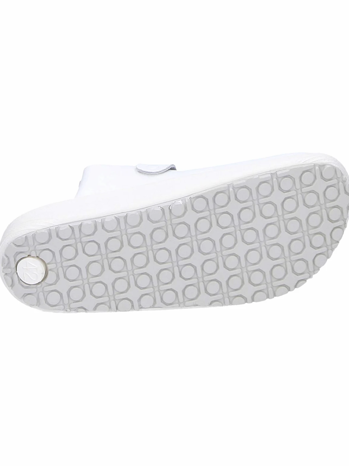 Abeba - Zuecos de Cuero para Hombre Blanco Blanco Blanco Blanco