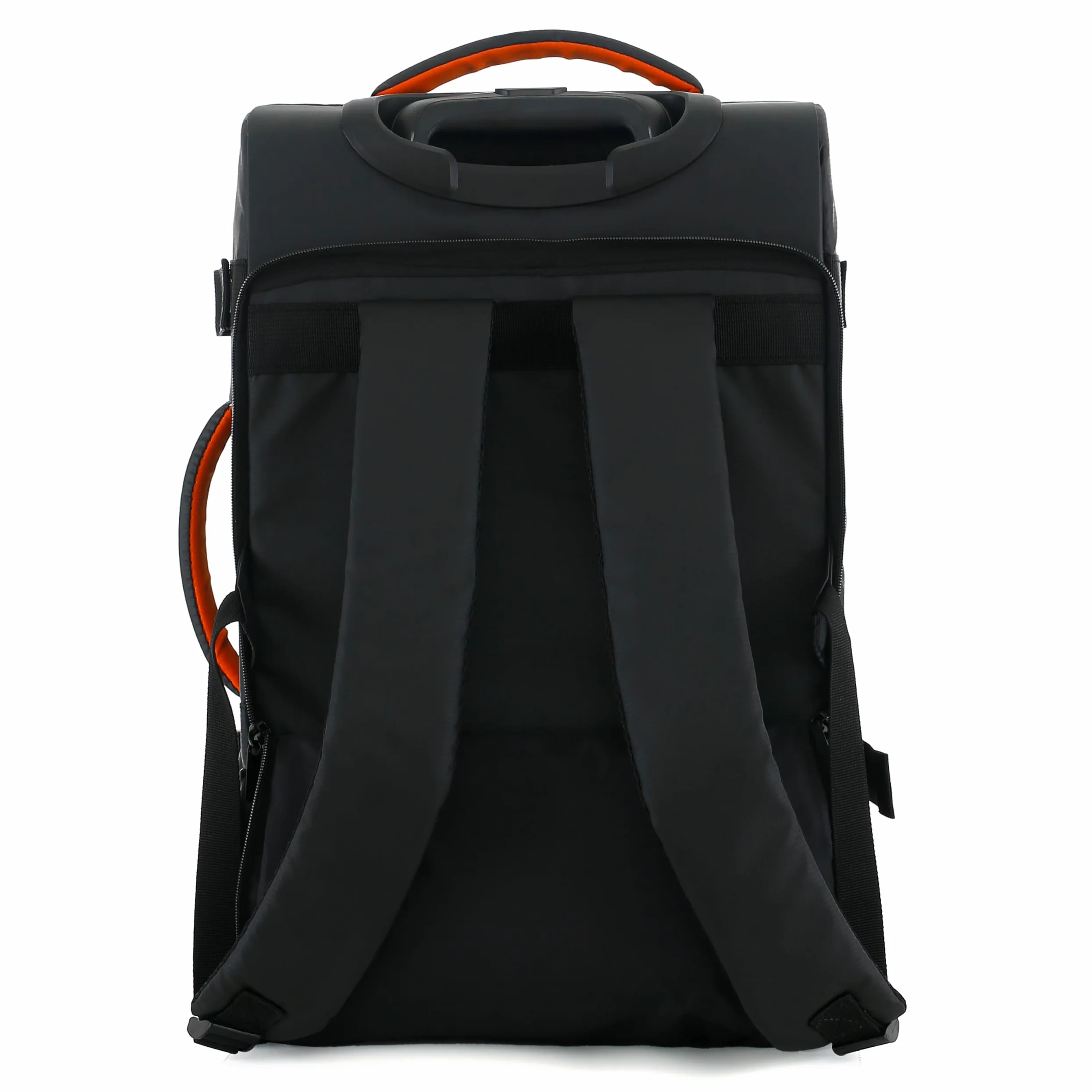 Mochila trolley híbrida de viaje, equipaje de mano, convertible mochila/maleta, negro, poliéster, 55 x 35 x 20 cm, con ruedas deslizantes y cierre TSA, Equipaje de mano 55 x 35 x 20 cm, Black