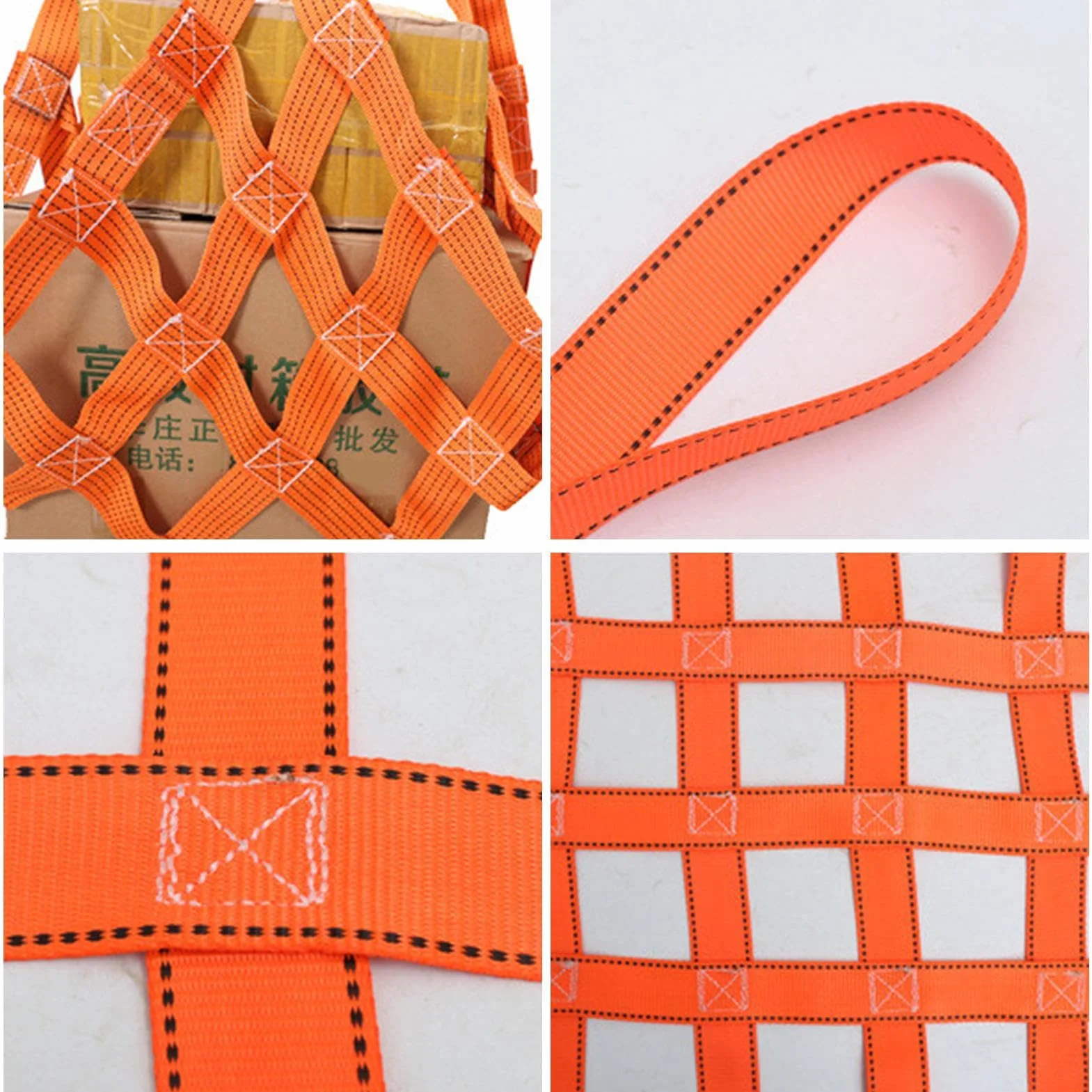 Cargo Lifting Net Heavy Duty Hoisting Net Sling Mesh Material Handling Net for Warehouse Construction