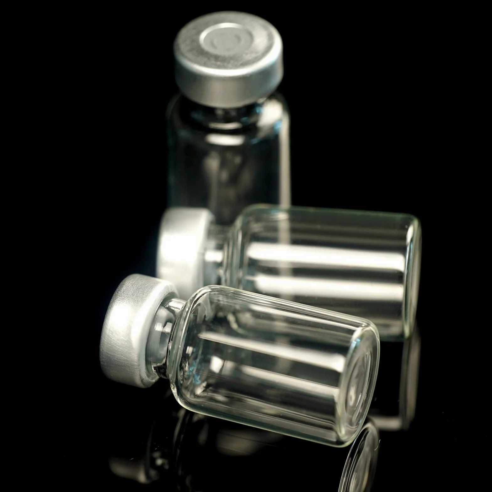 Pack de 10 viales de muestra sellados de 3 ml, frascos Headspace con fondo transparente