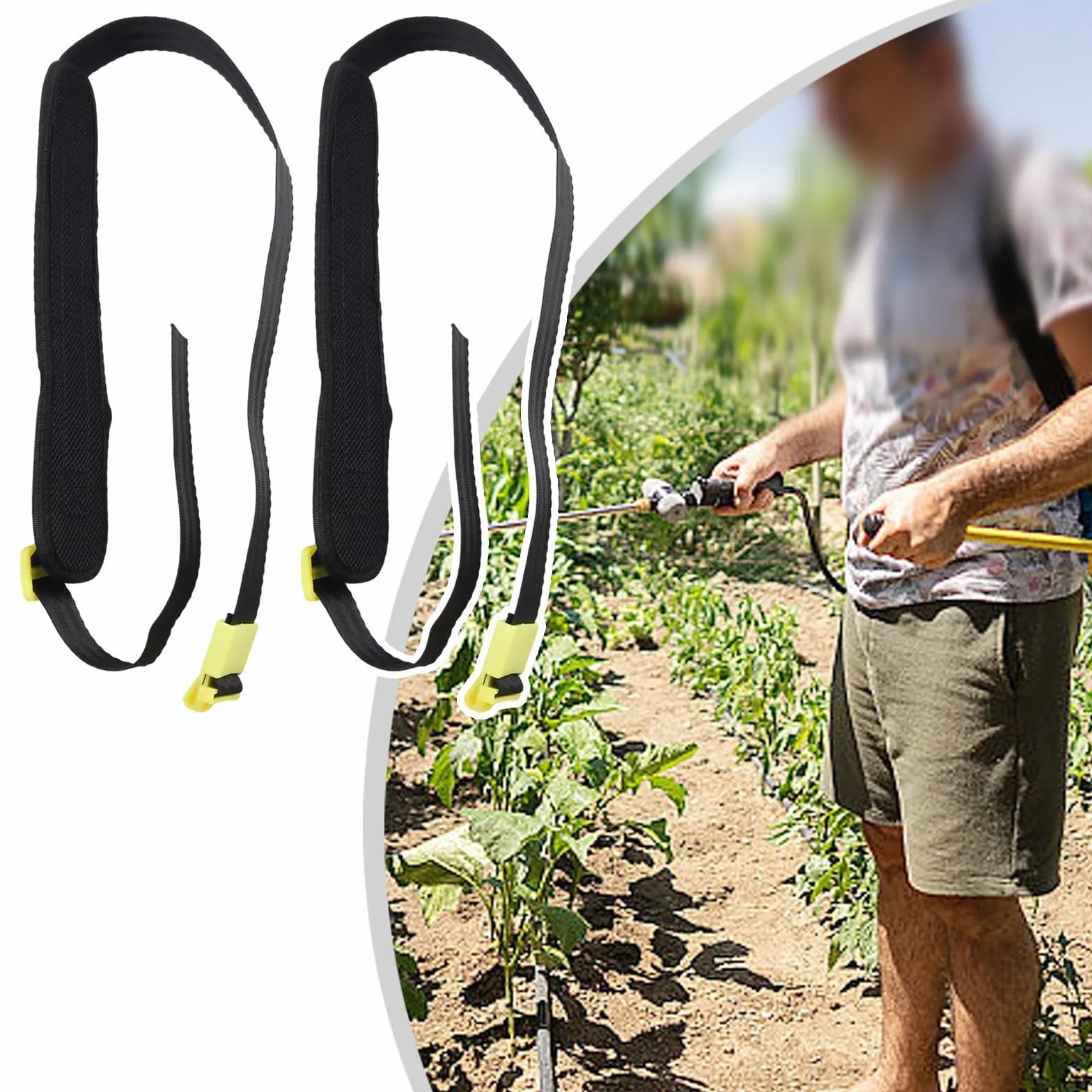 Correa de pulverización funcional y ergonómica para mochila